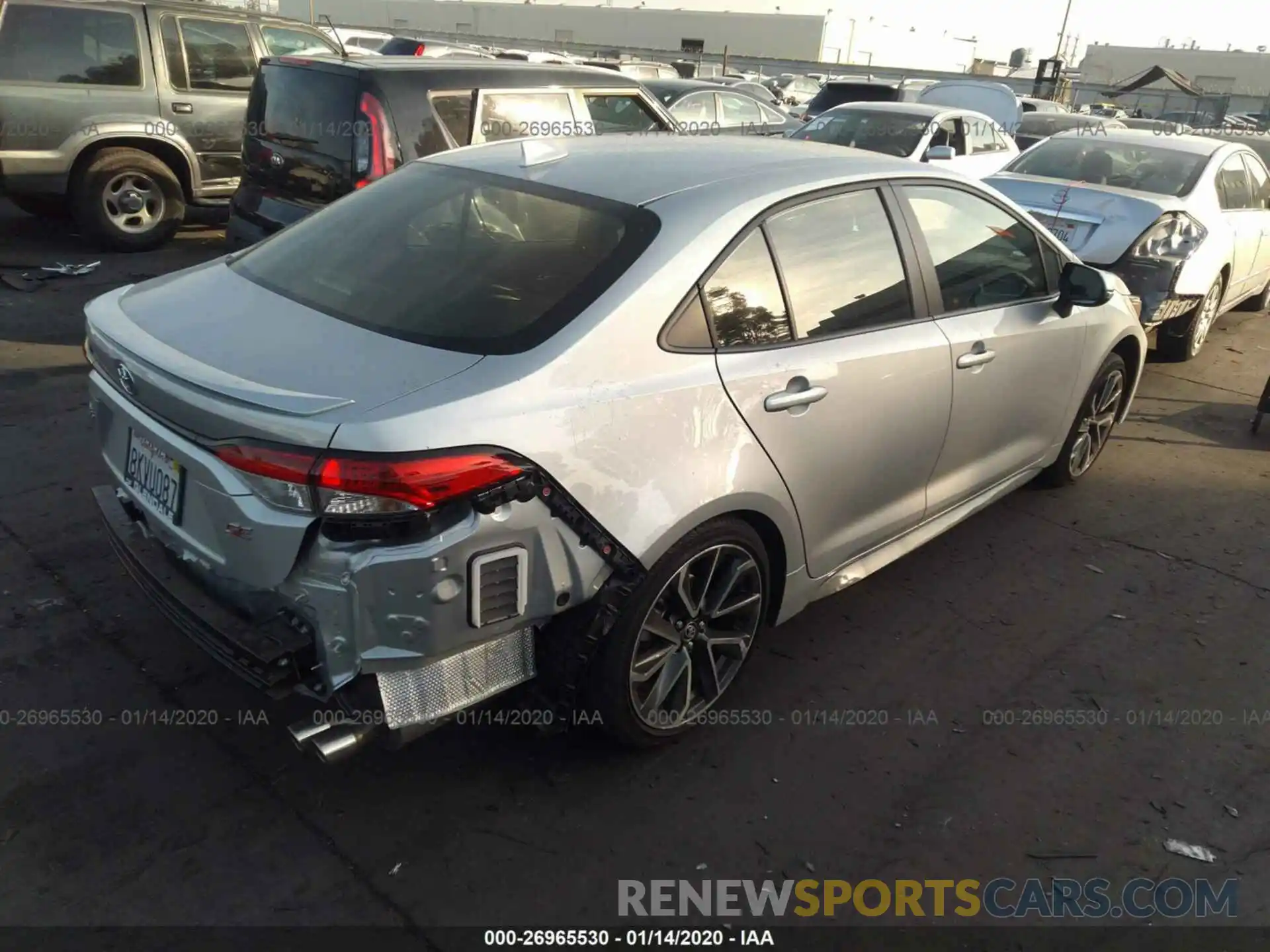 4 Photograph of a damaged car JTDS4RCE8LJ018561 TOYOTA COROLLA 2020