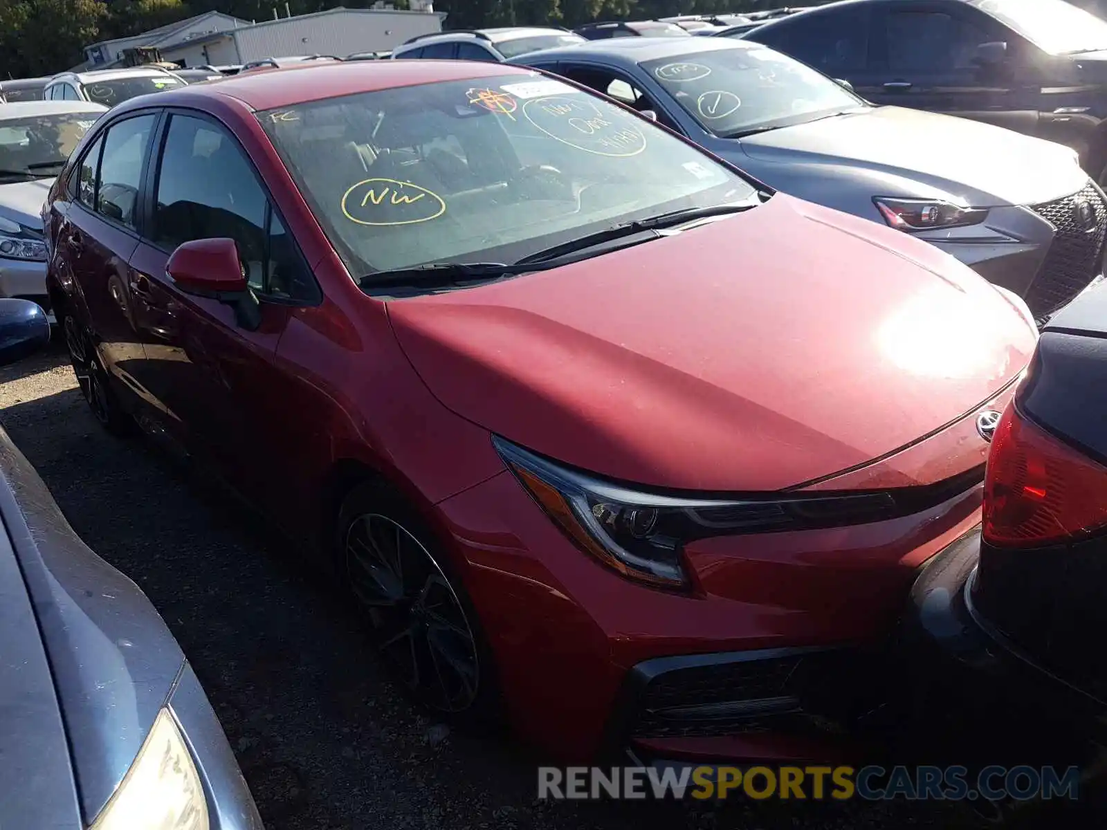 1 Photograph of a damaged car JTDS4RCE8LJ018706 TOYOTA COROLLA 2020