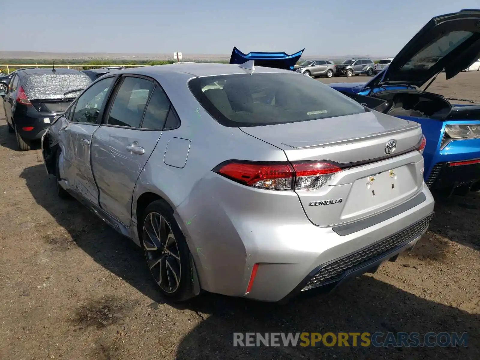 3 Photograph of a damaged car JTDS4RCE8LJ027065 TOYOTA COROLLA 2020