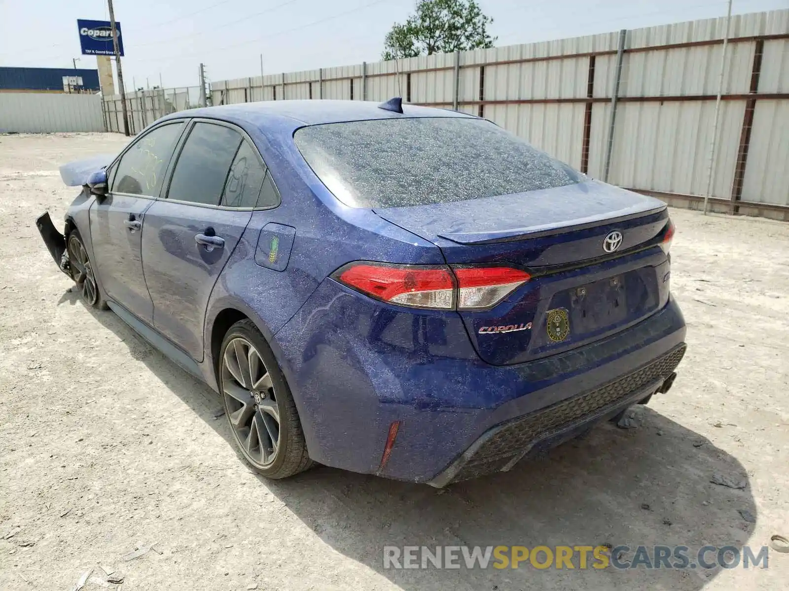 3 Photograph of a damaged car JTDS4RCE8LJ028670 TOYOTA COROLLA 2020