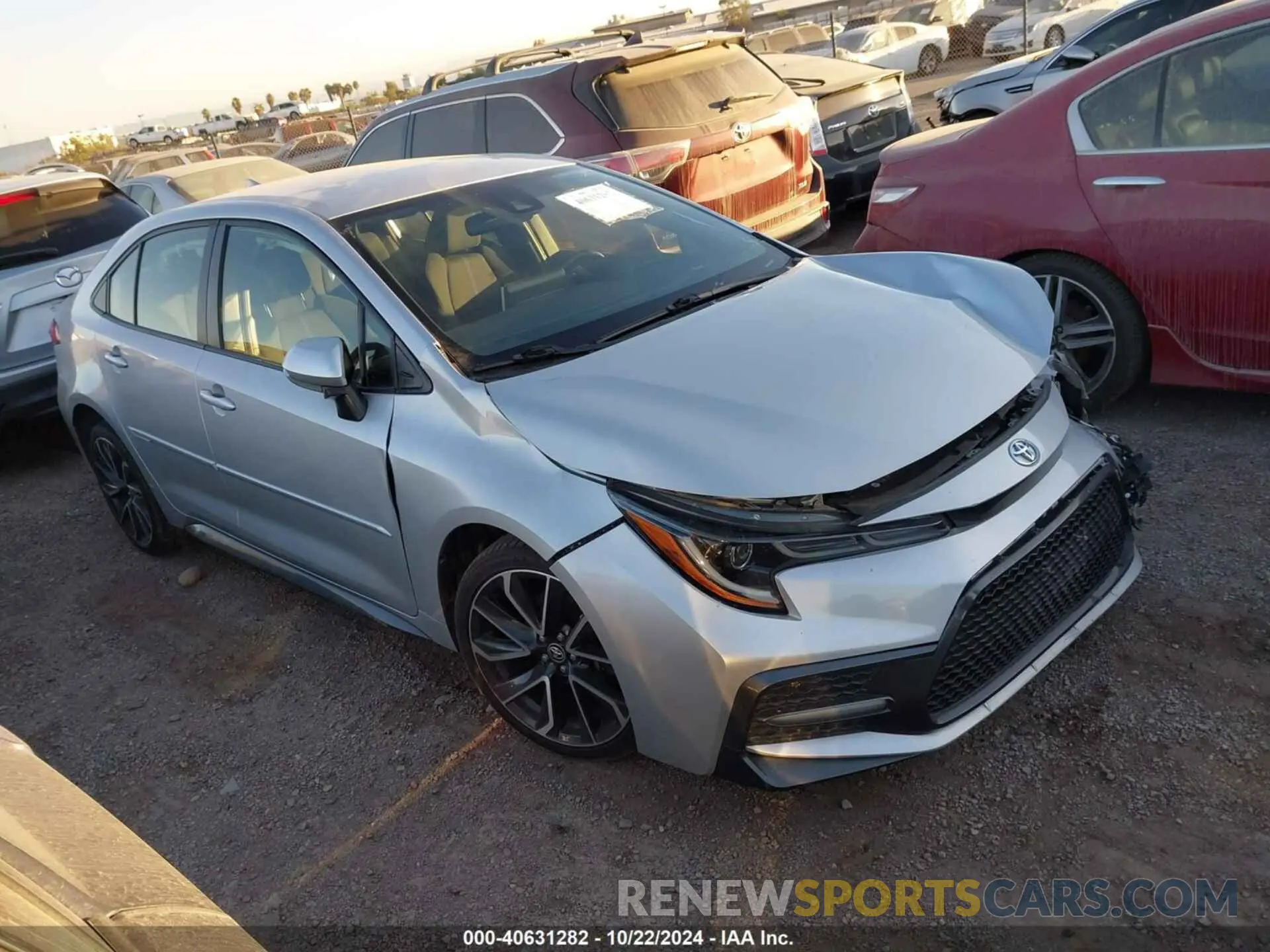 1 Photograph of a damaged car JTDS4RCE8LJ031360 TOYOTA COROLLA 2020