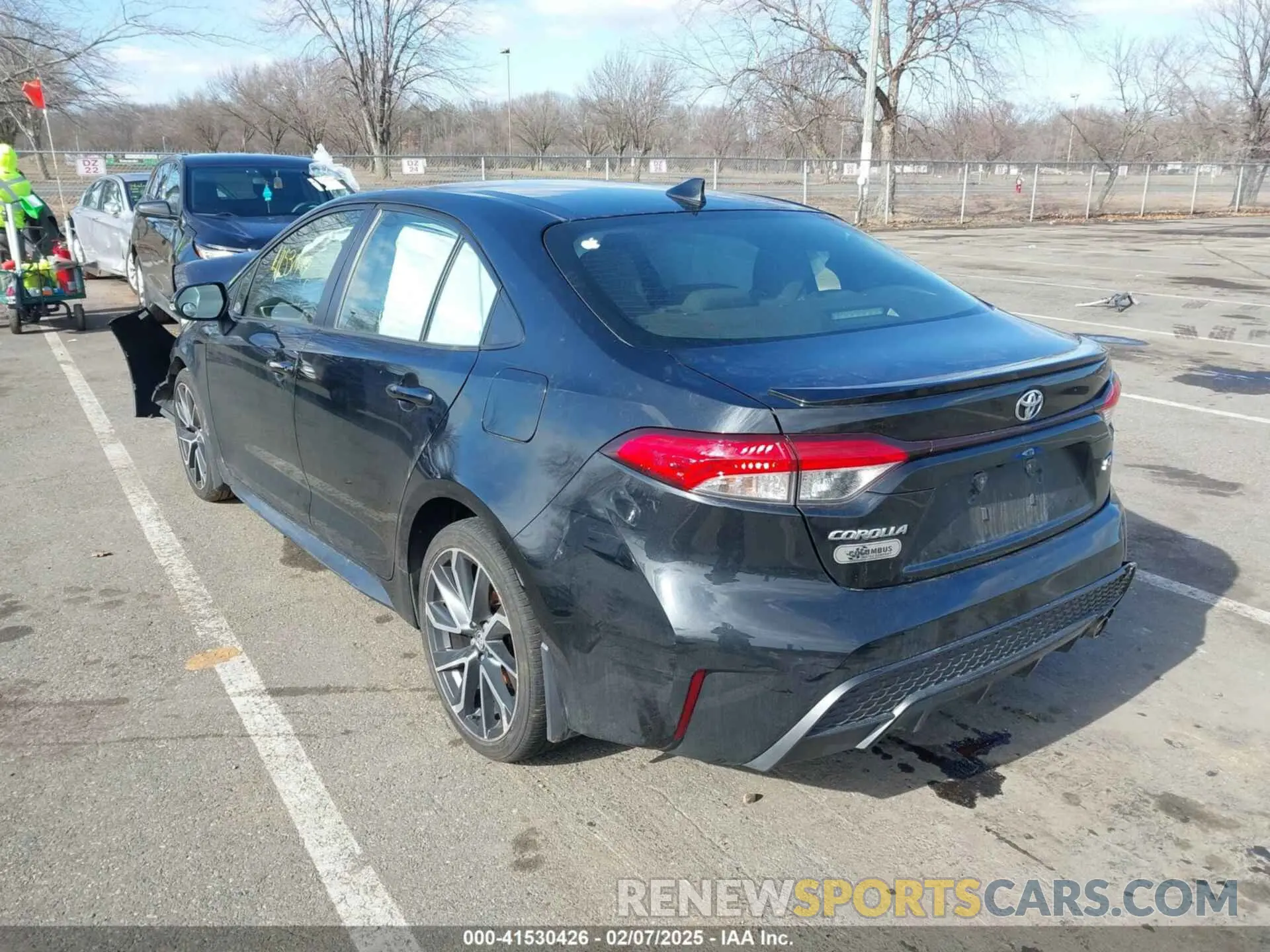 3 Photograph of a damaged car JTDS4RCE8LJ038695 TOYOTA COROLLA 2020
