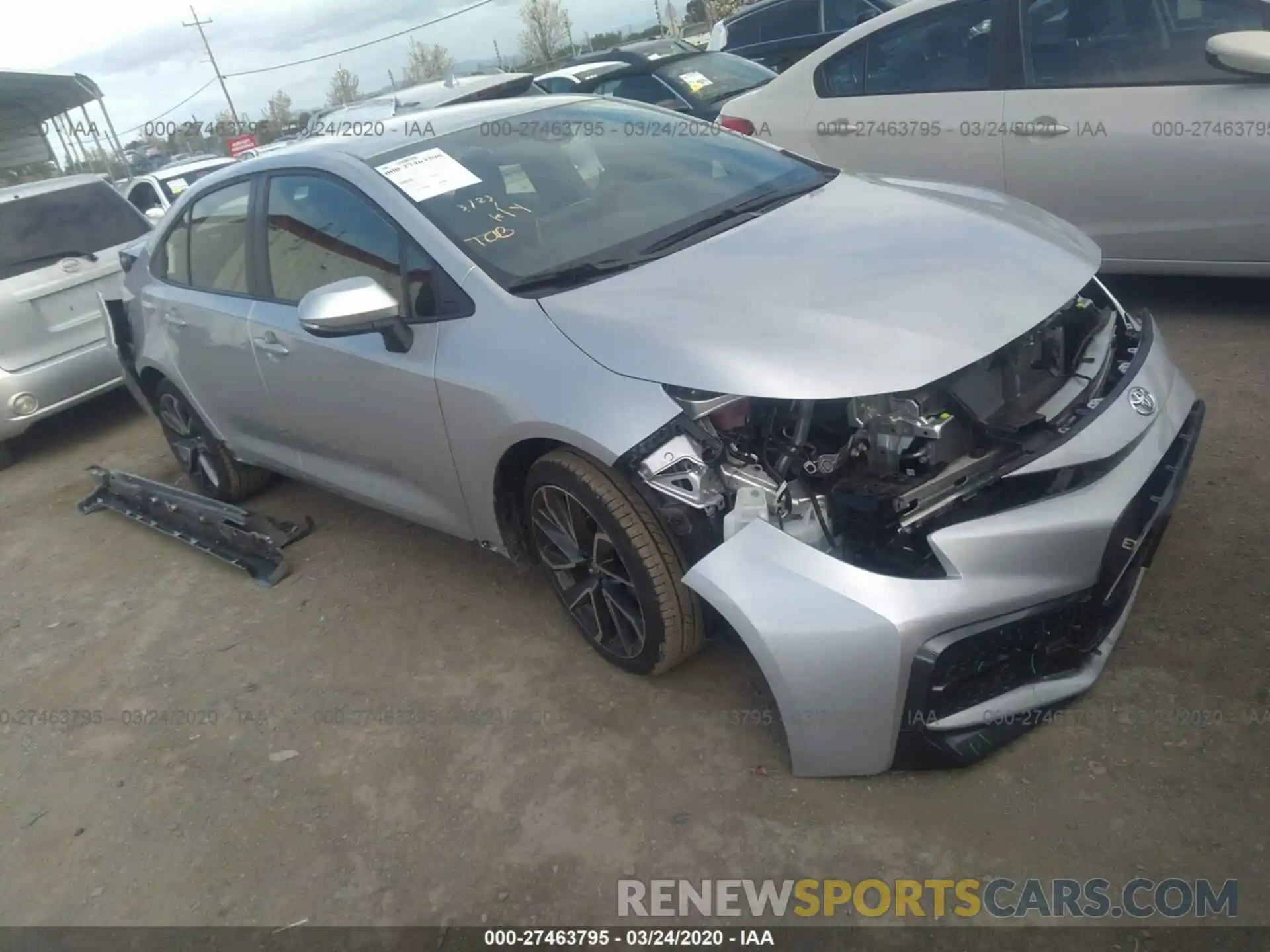 1 Photograph of a damaged car JTDS4RCE8LJ039104 TOYOTA COROLLA 2020