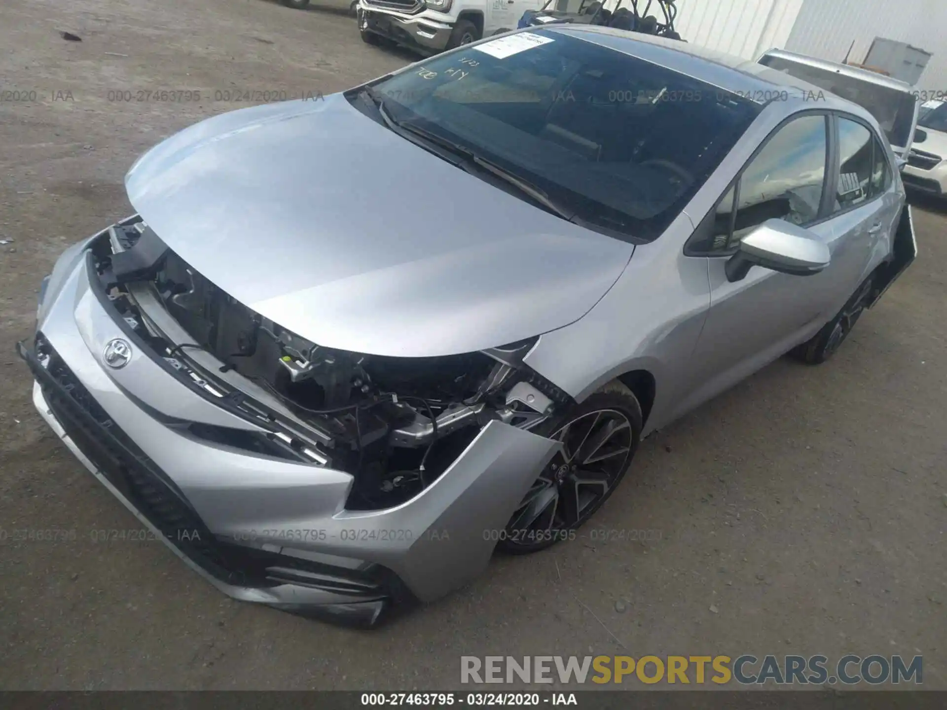 2 Photograph of a damaged car JTDS4RCE8LJ039104 TOYOTA COROLLA 2020