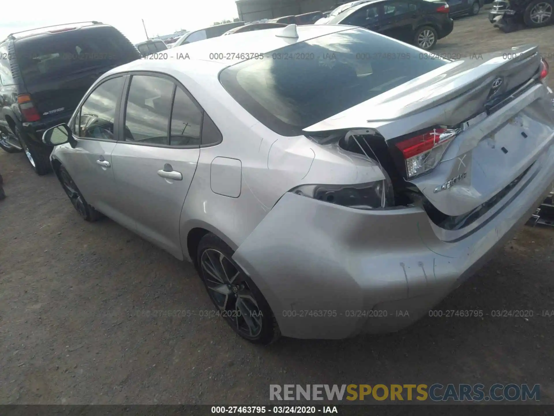 3 Photograph of a damaged car JTDS4RCE8LJ039104 TOYOTA COROLLA 2020