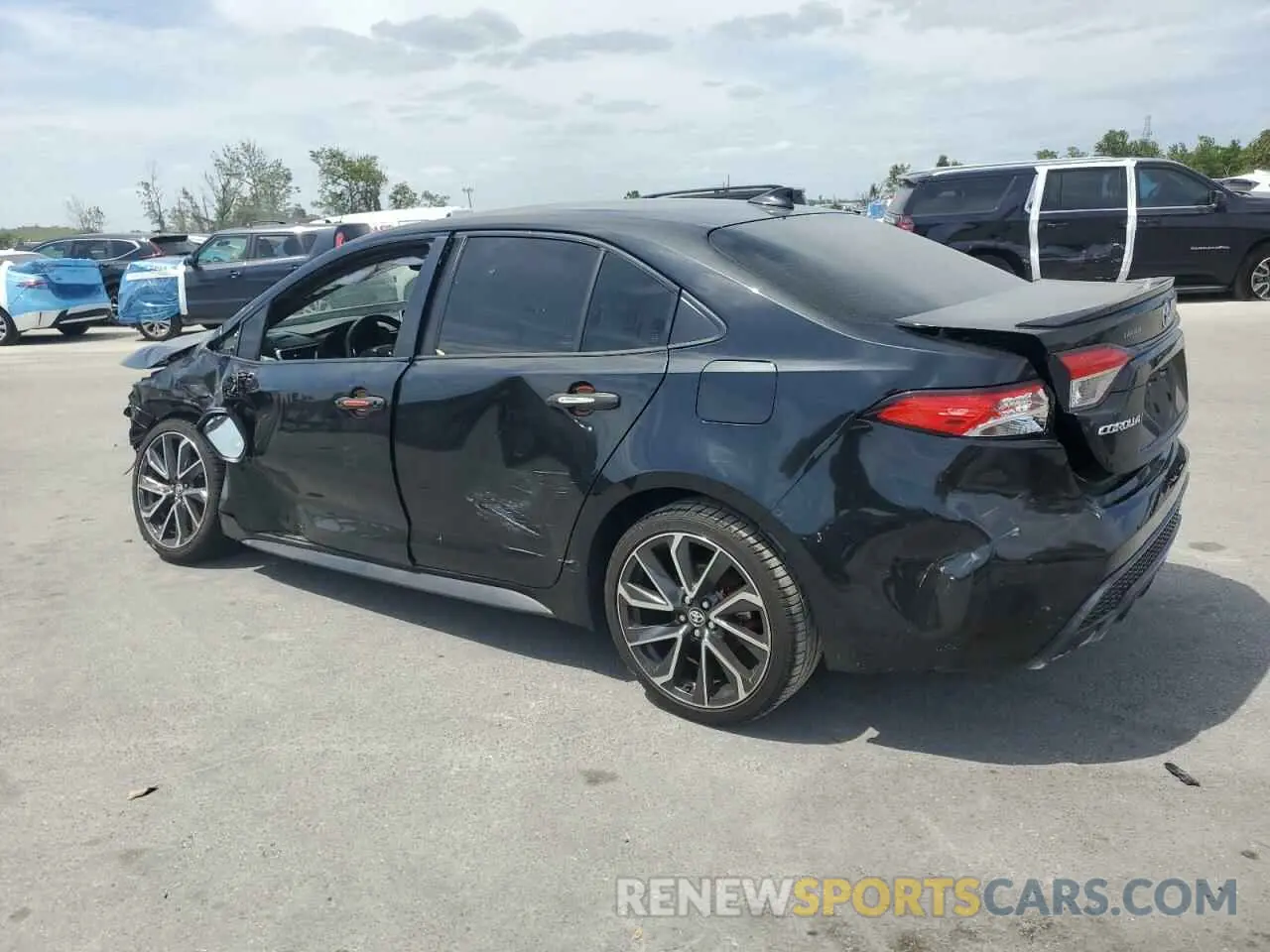 2 Photograph of a damaged car JTDS4RCE8LJ043055 TOYOTA COROLLA 2020