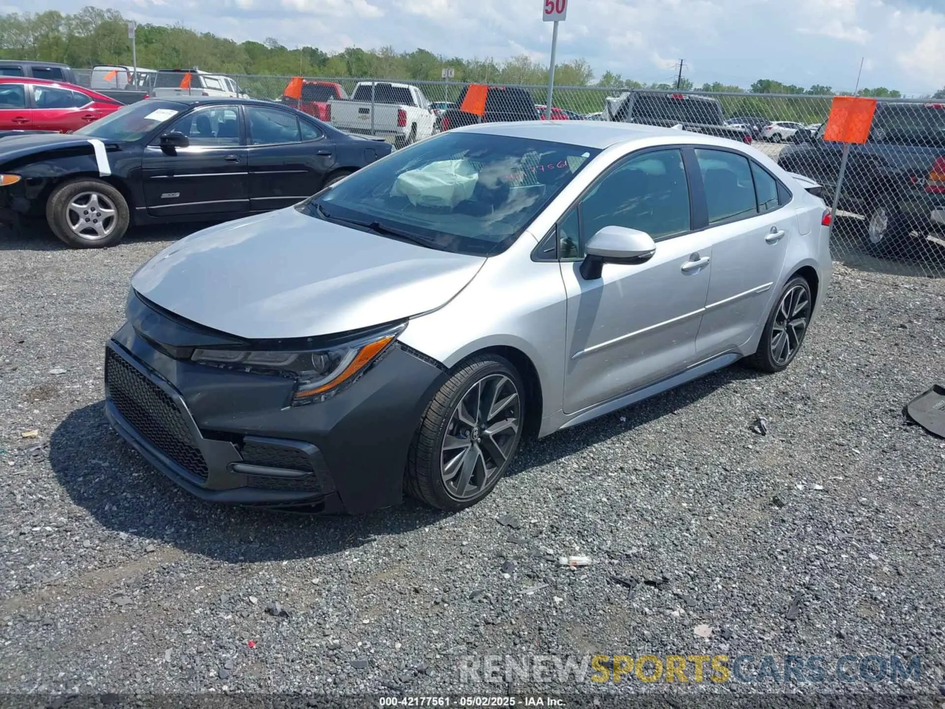 2 Photograph of a damaged car JTDS4RCE8LJ043752 TOYOTA COROLLA 2020