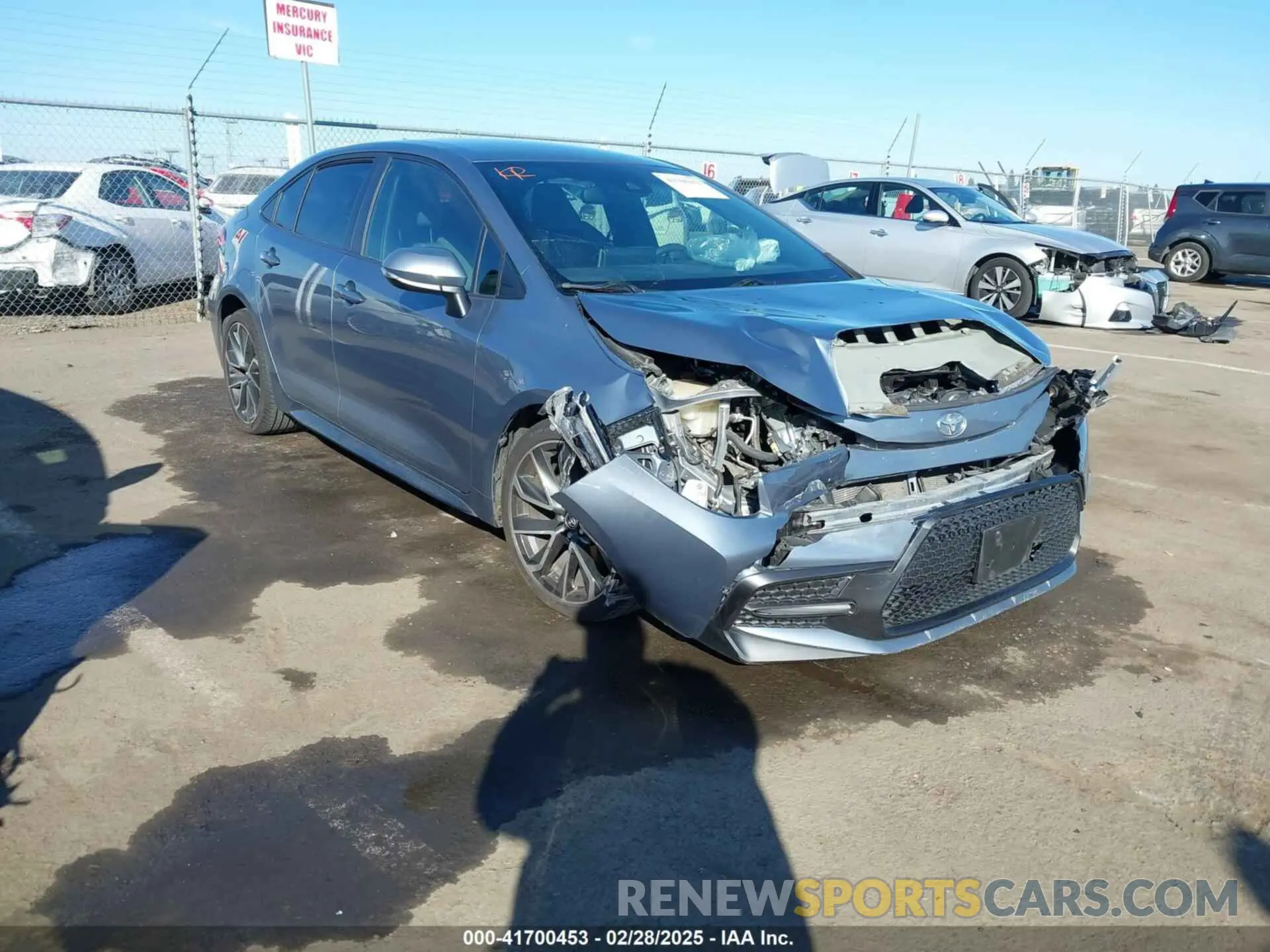 1 Photograph of a damaged car JTDS4RCE8LJ048143 TOYOTA COROLLA 2020