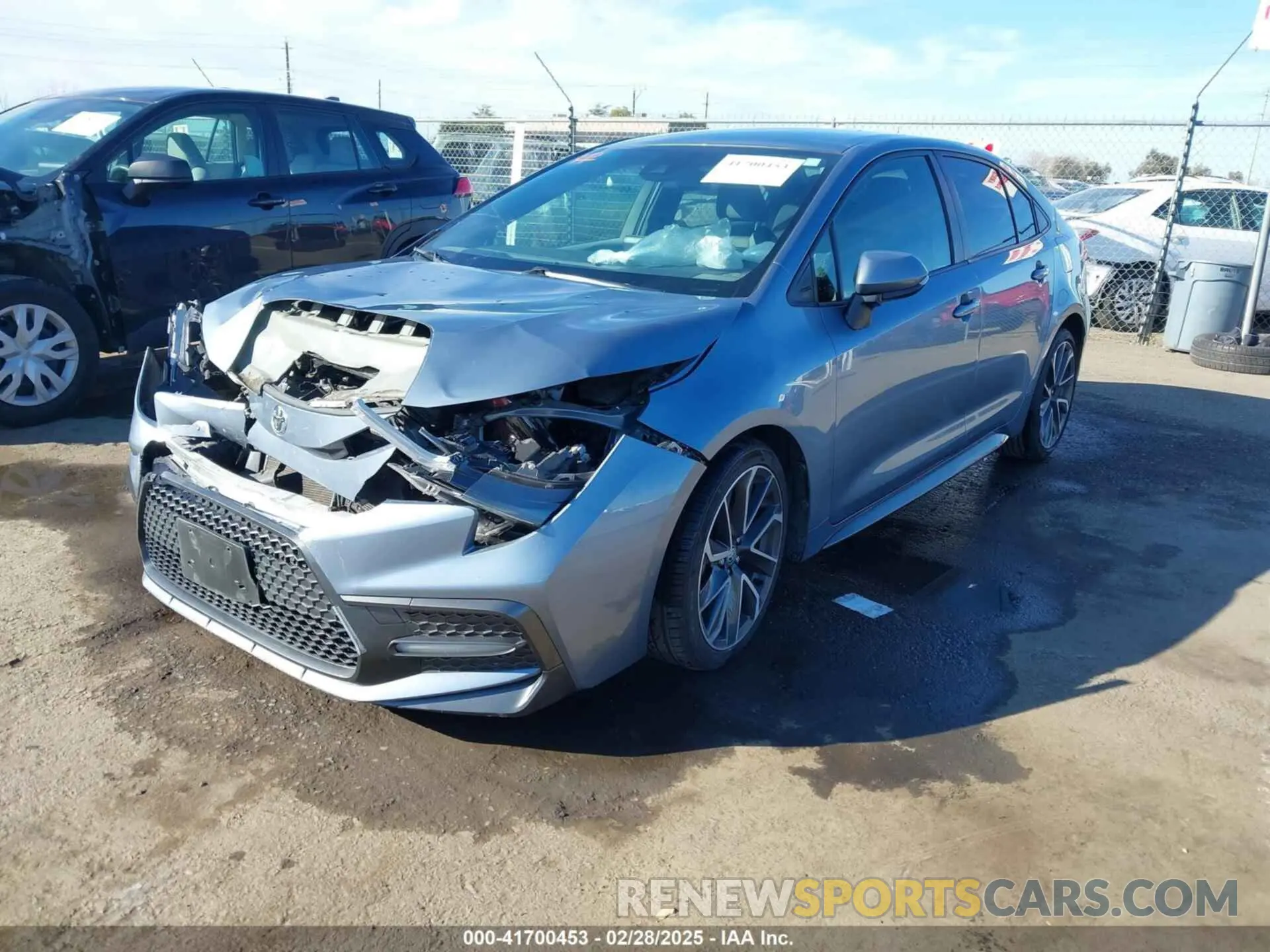 2 Photograph of a damaged car JTDS4RCE8LJ048143 TOYOTA COROLLA 2020