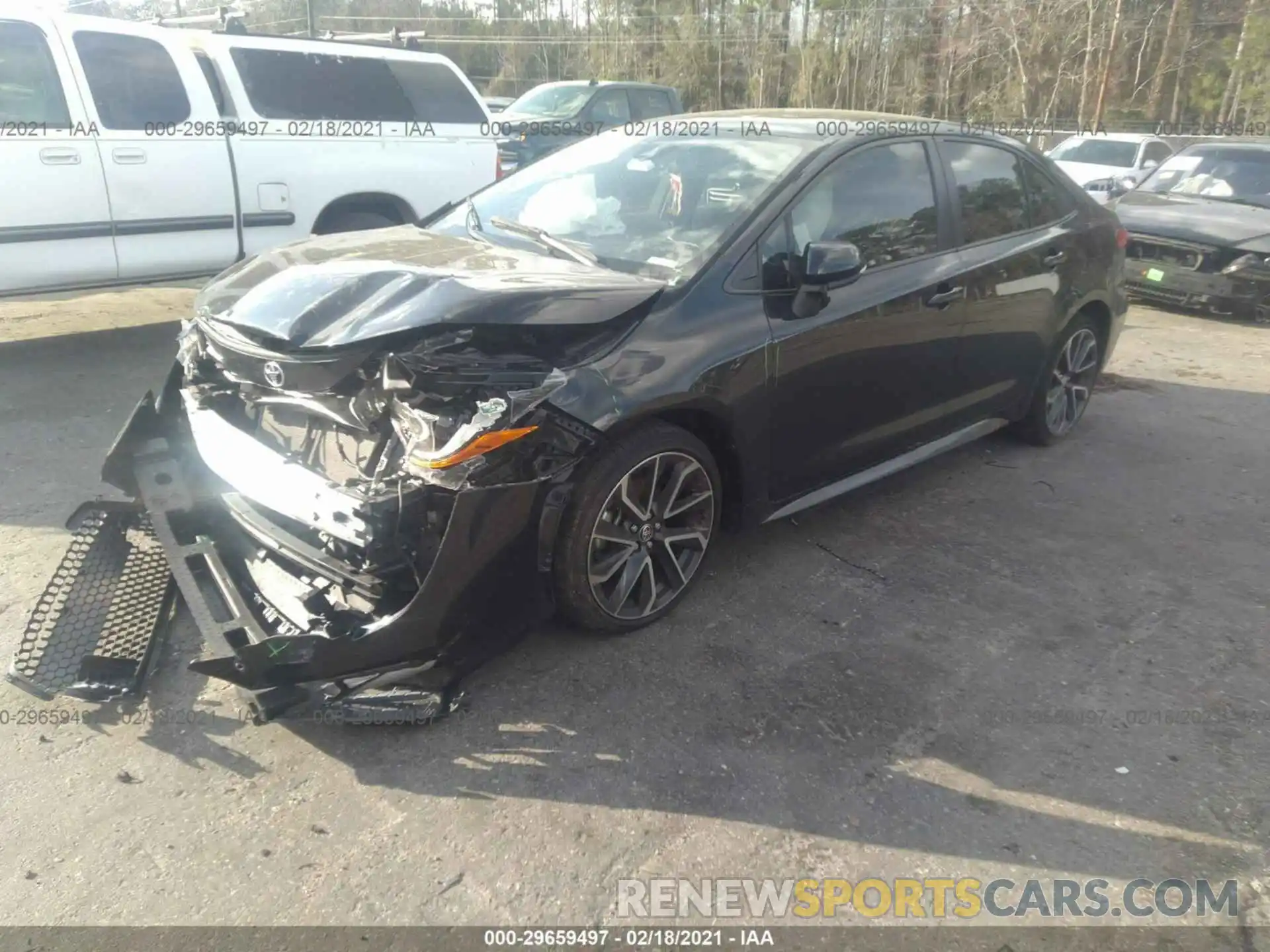 2 Photograph of a damaged car JTDS4RCE9LJ004653 TOYOTA COROLLA 2020