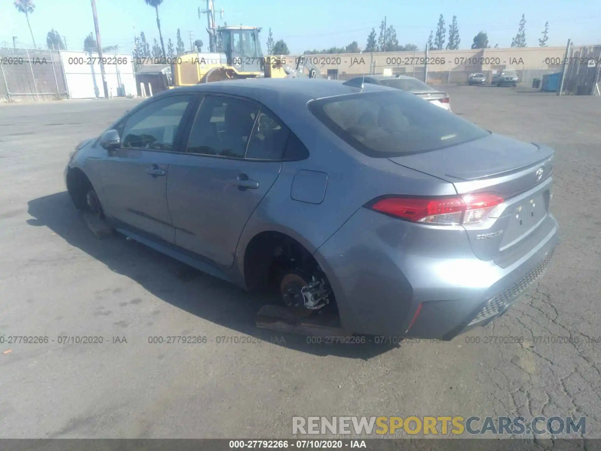 3 Photograph of a damaged car JTDS4RCE9LJ031156 TOYOTA COROLLA 2020