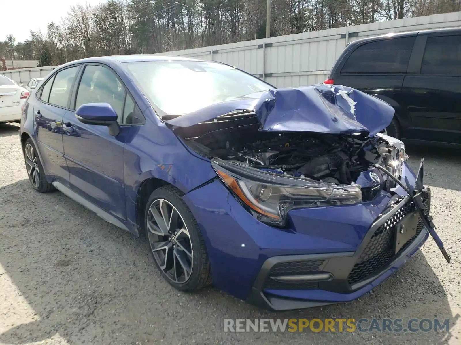 1 Photograph of a damaged car JTDS4RCE9LJ036423 TOYOTA COROLLA 2020