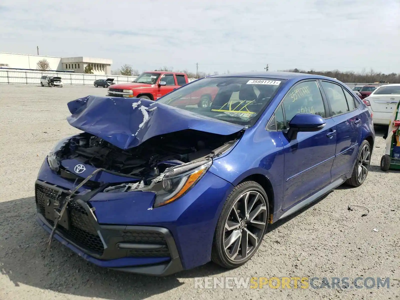 2 Photograph of a damaged car JTDS4RCE9LJ036423 TOYOTA COROLLA 2020