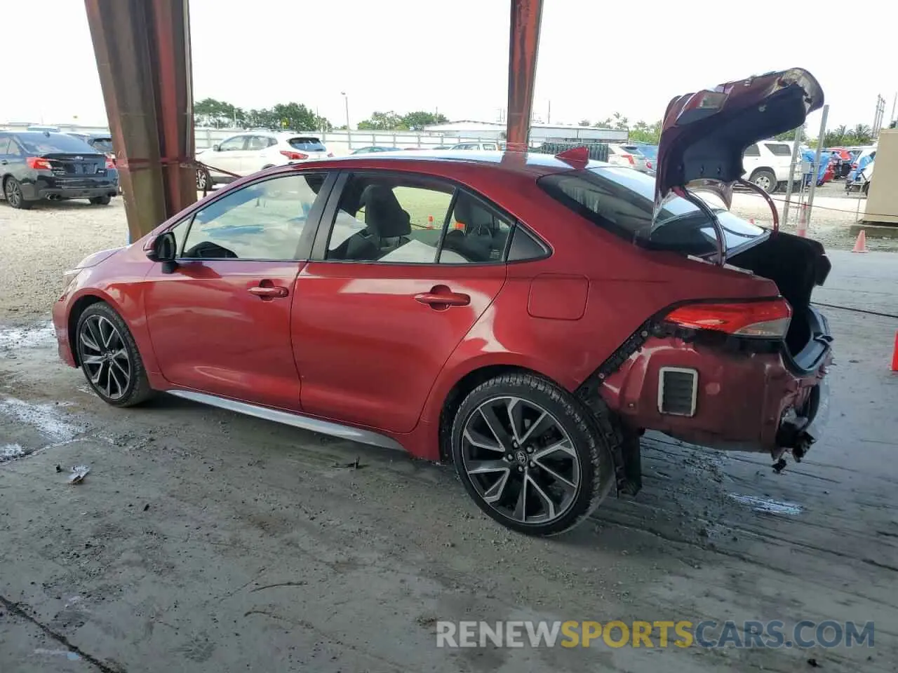 2 Photograph of a damaged car JTDS4RCE9LJ045672 TOYOTA COROLLA 2020