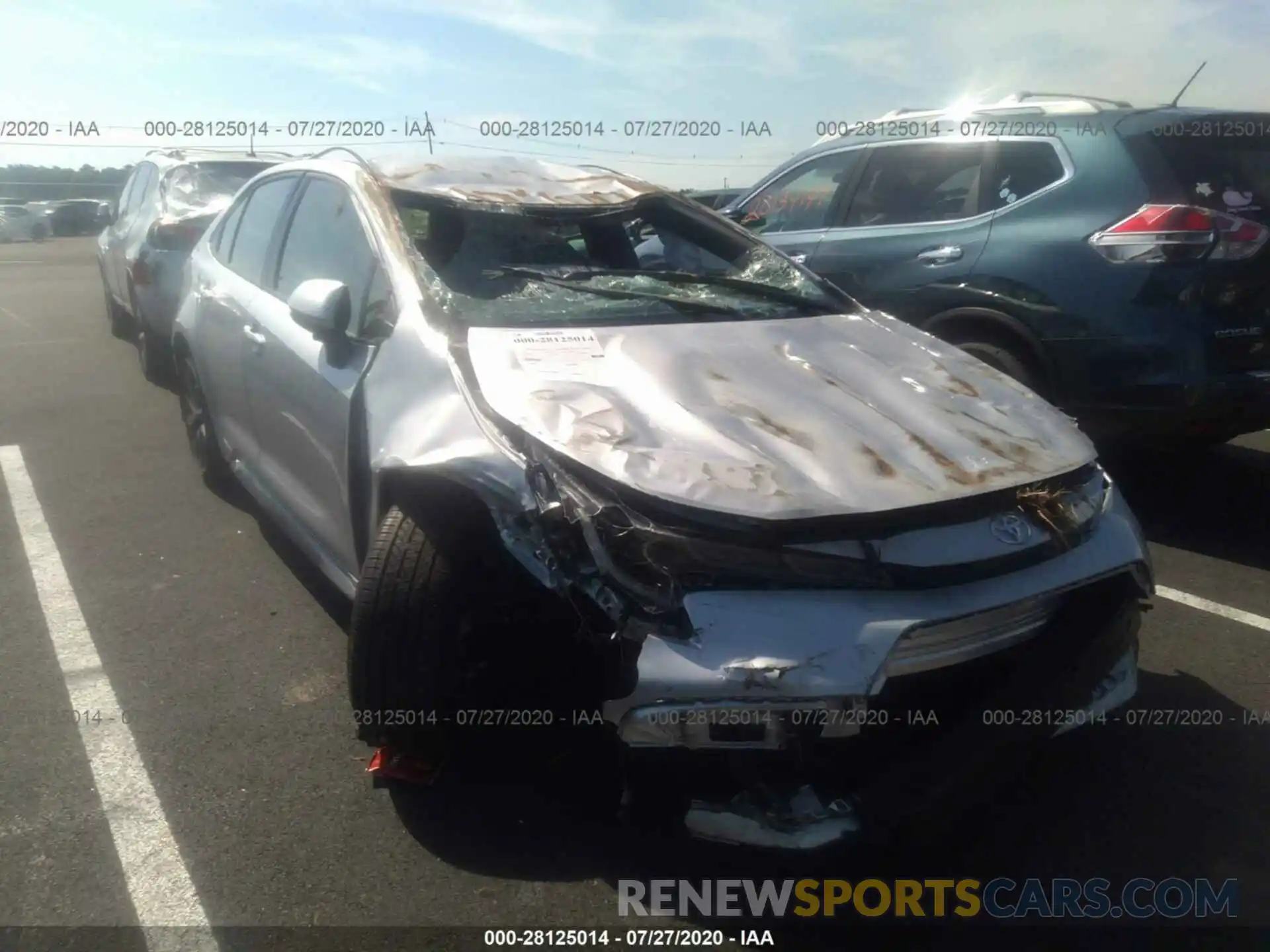 1 Photograph of a damaged car JTDS4RCE9LJ051505 TOYOTA COROLLA 2020