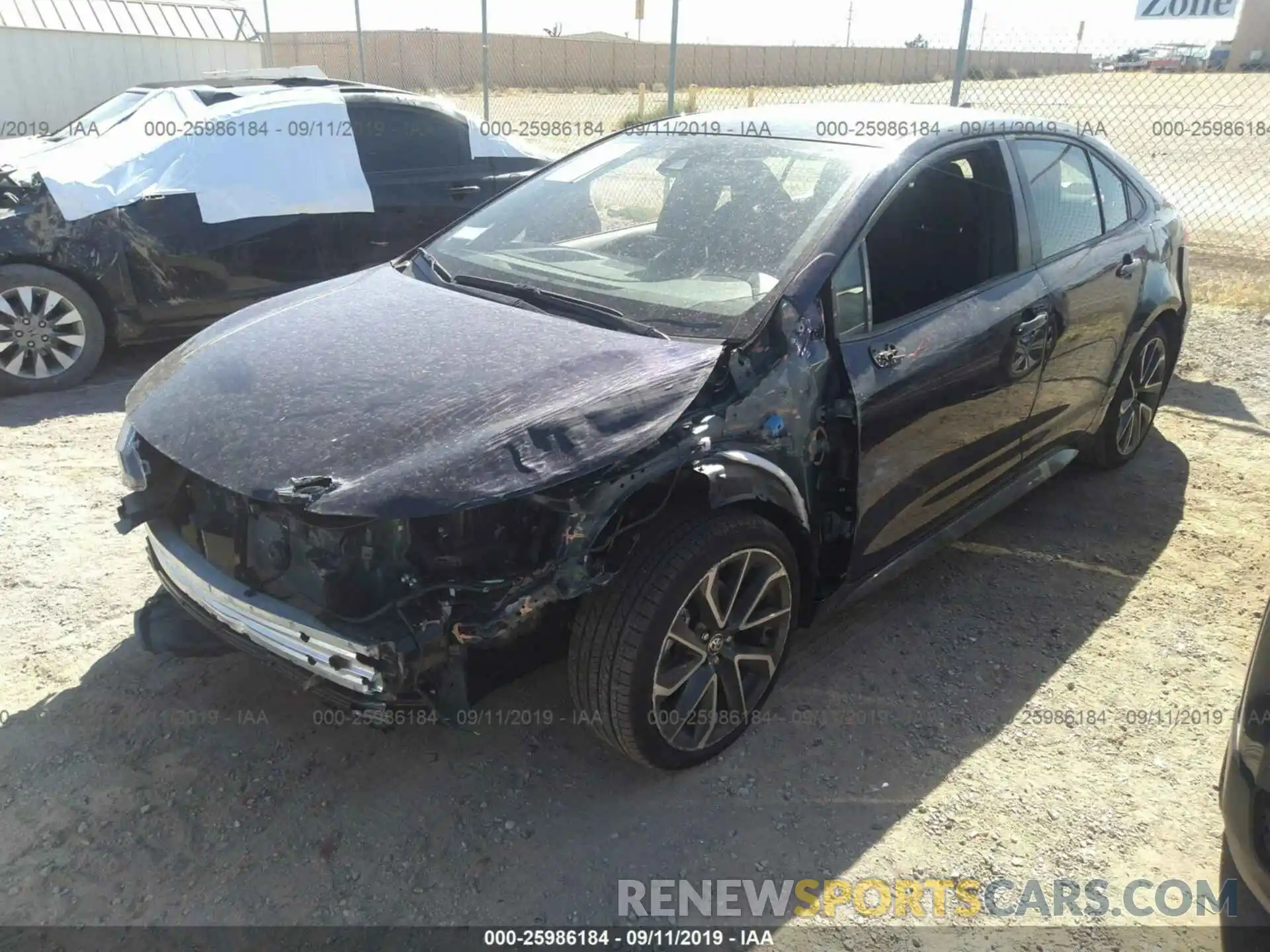 2 Photograph of a damaged car JTDS4RCEXLJ003687 TOYOTA COROLLA 2020