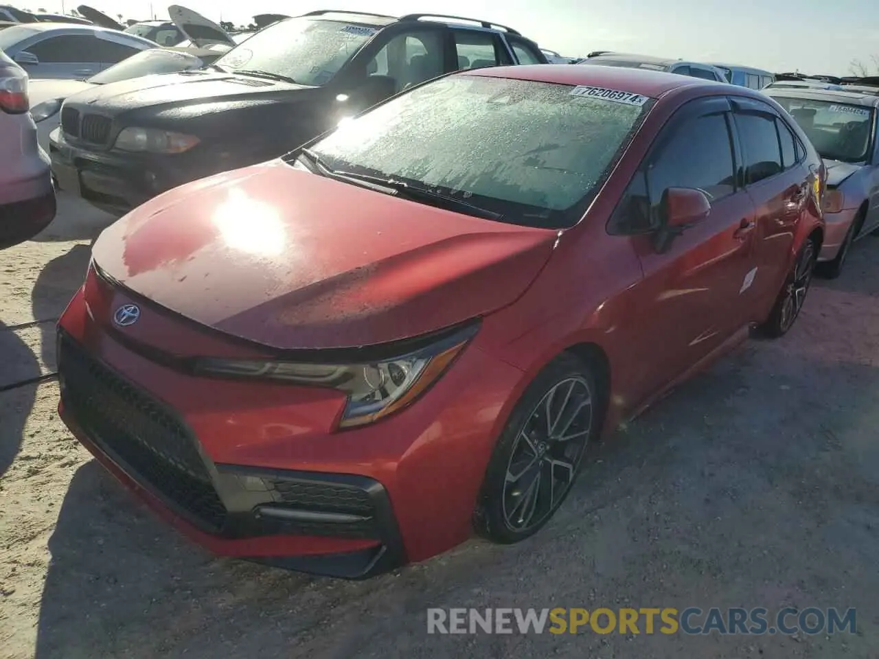 1 Photograph of a damaged car JTDS4RCEXLJ019369 TOYOTA COROLLA 2020