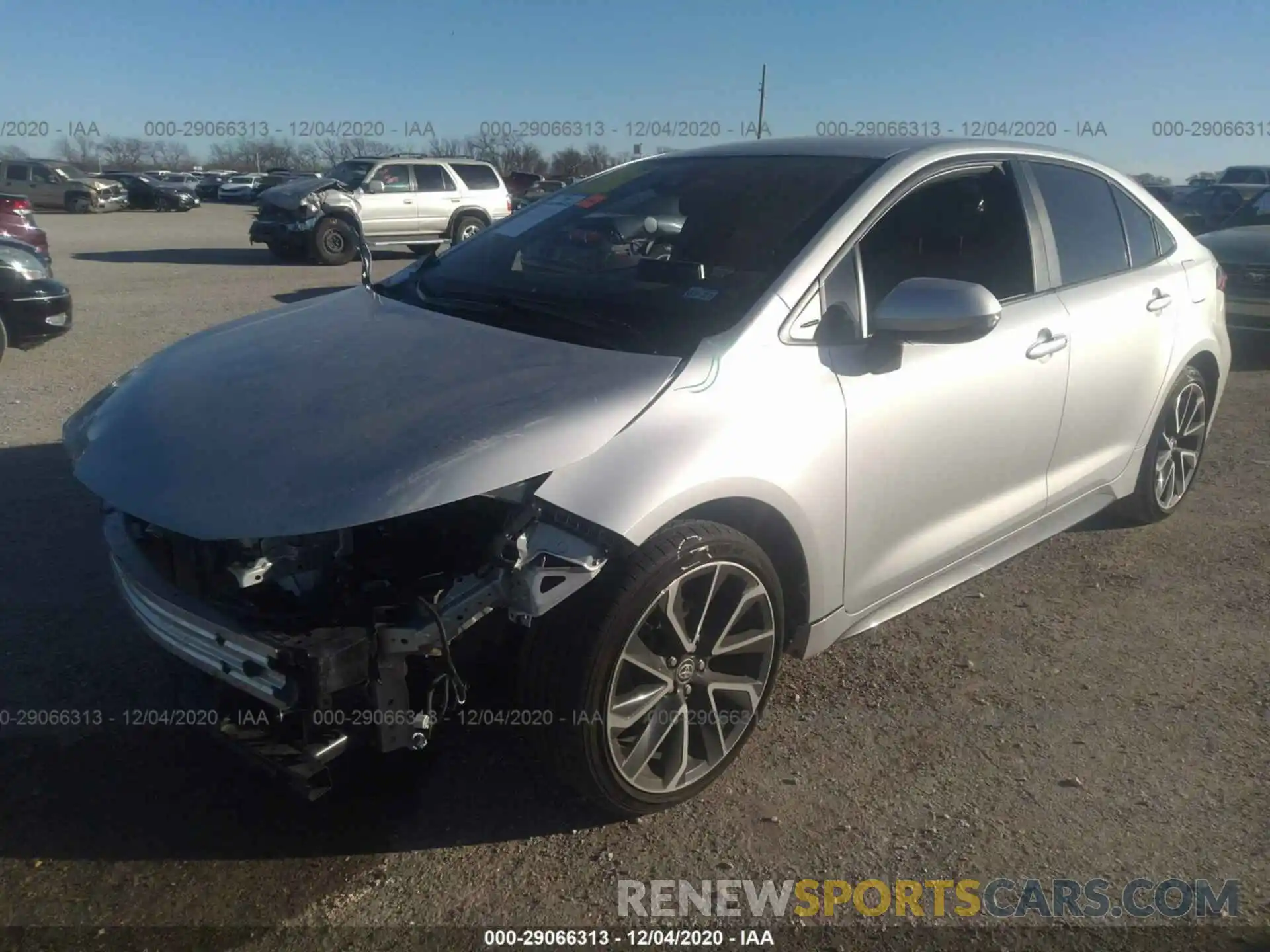 2 Photograph of a damaged car JTDS4RCEXLJ026757 TOYOTA COROLLA 2020