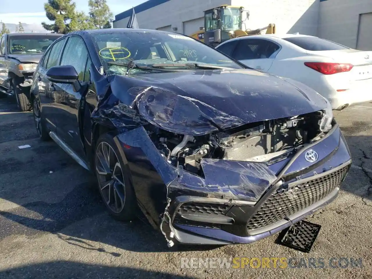 1 Photograph of a damaged car JTDS4RCEXLJ027973 TOYOTA COROLLA 2020