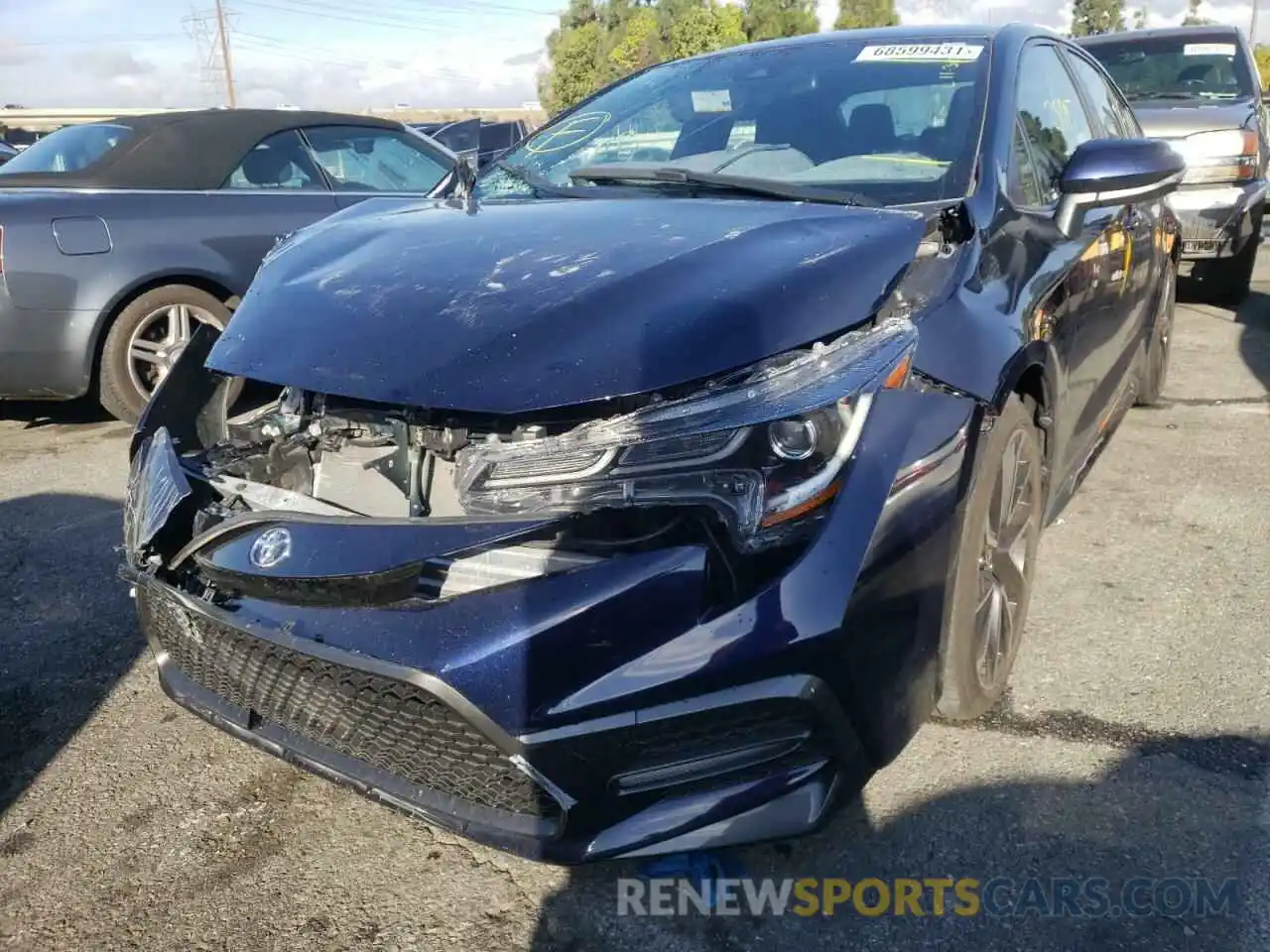 2 Photograph of a damaged car JTDS4RCEXLJ027973 TOYOTA COROLLA 2020