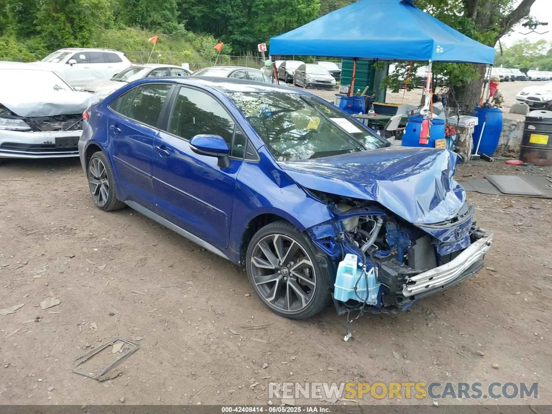 1 Photograph of a damaged car JTDS4RCEXLJ034972 TOYOTA COROLLA 2020