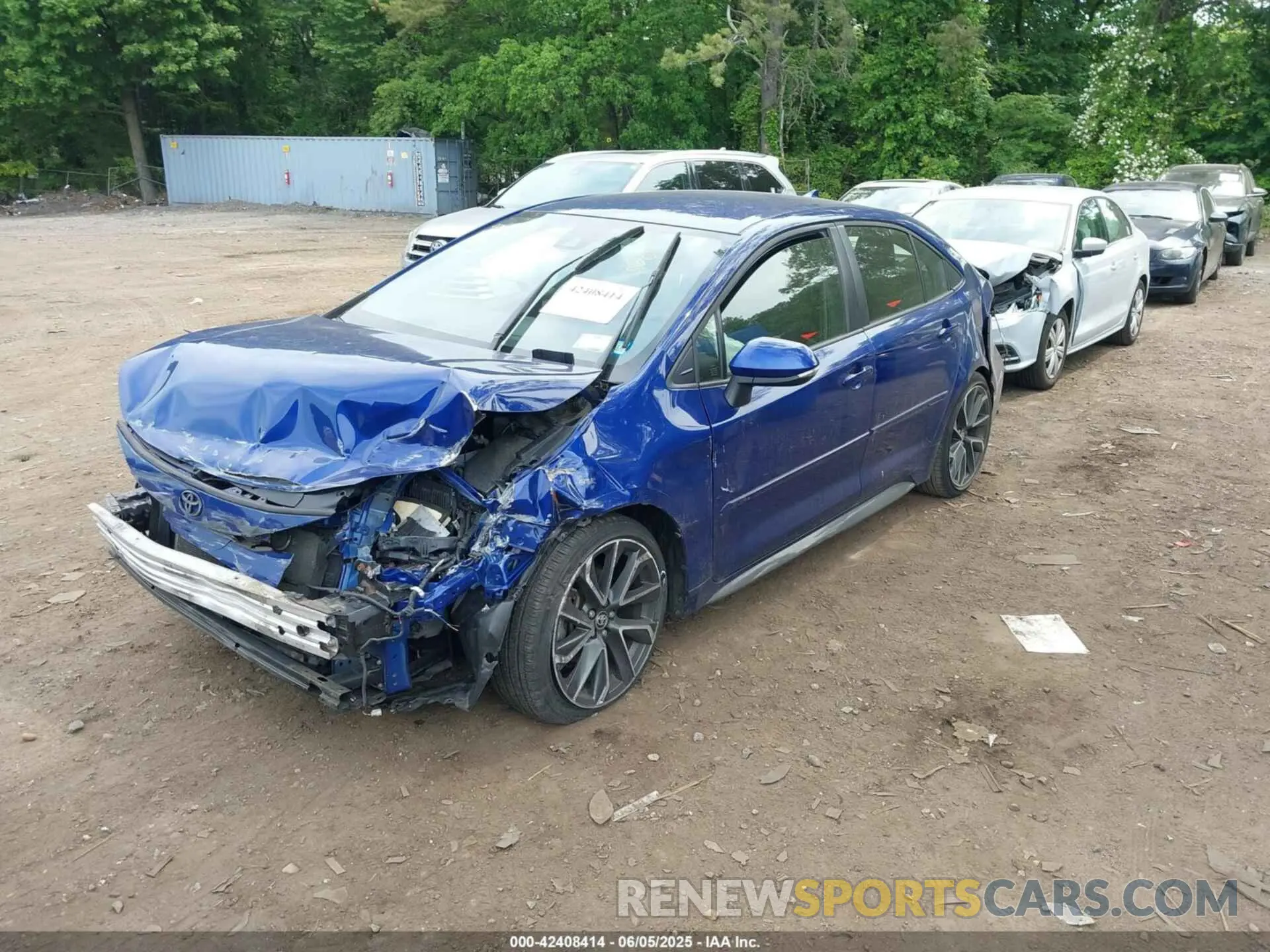2 Photograph of a damaged car JTDS4RCEXLJ034972 TOYOTA COROLLA 2020