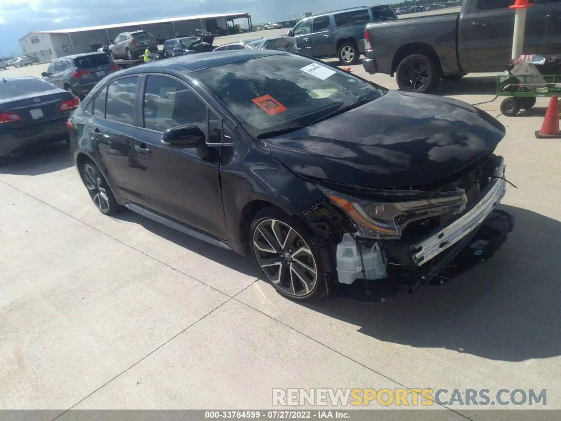 1 Photograph of a damaged car JTDS4RCEXLJ038861 TOYOTA COROLLA 2020