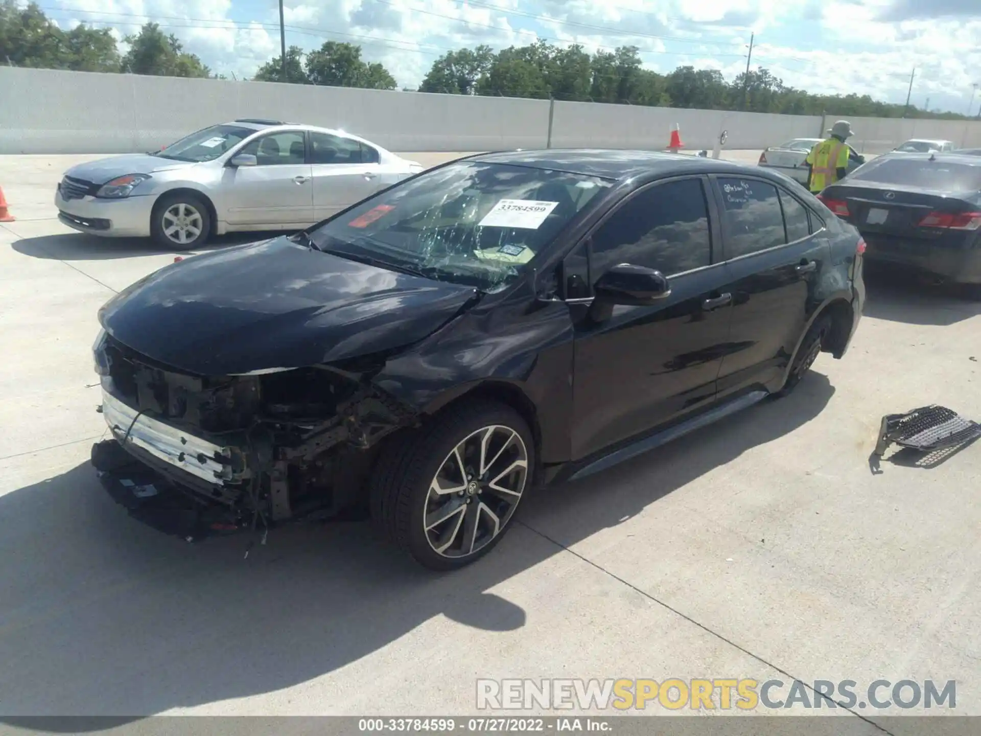 2 Photograph of a damaged car JTDS4RCEXLJ038861 TOYOTA COROLLA 2020