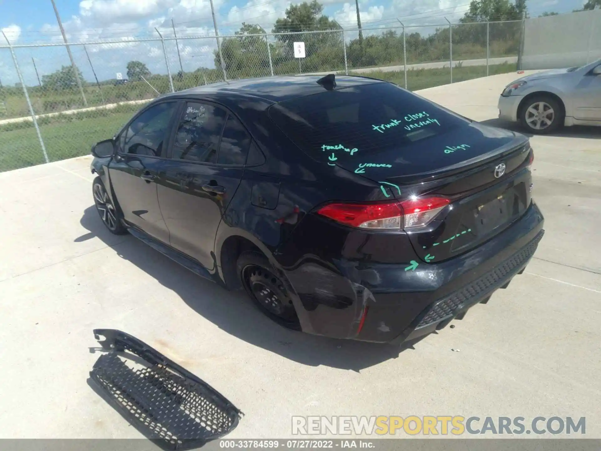 3 Photograph of a damaged car JTDS4RCEXLJ038861 TOYOTA COROLLA 2020