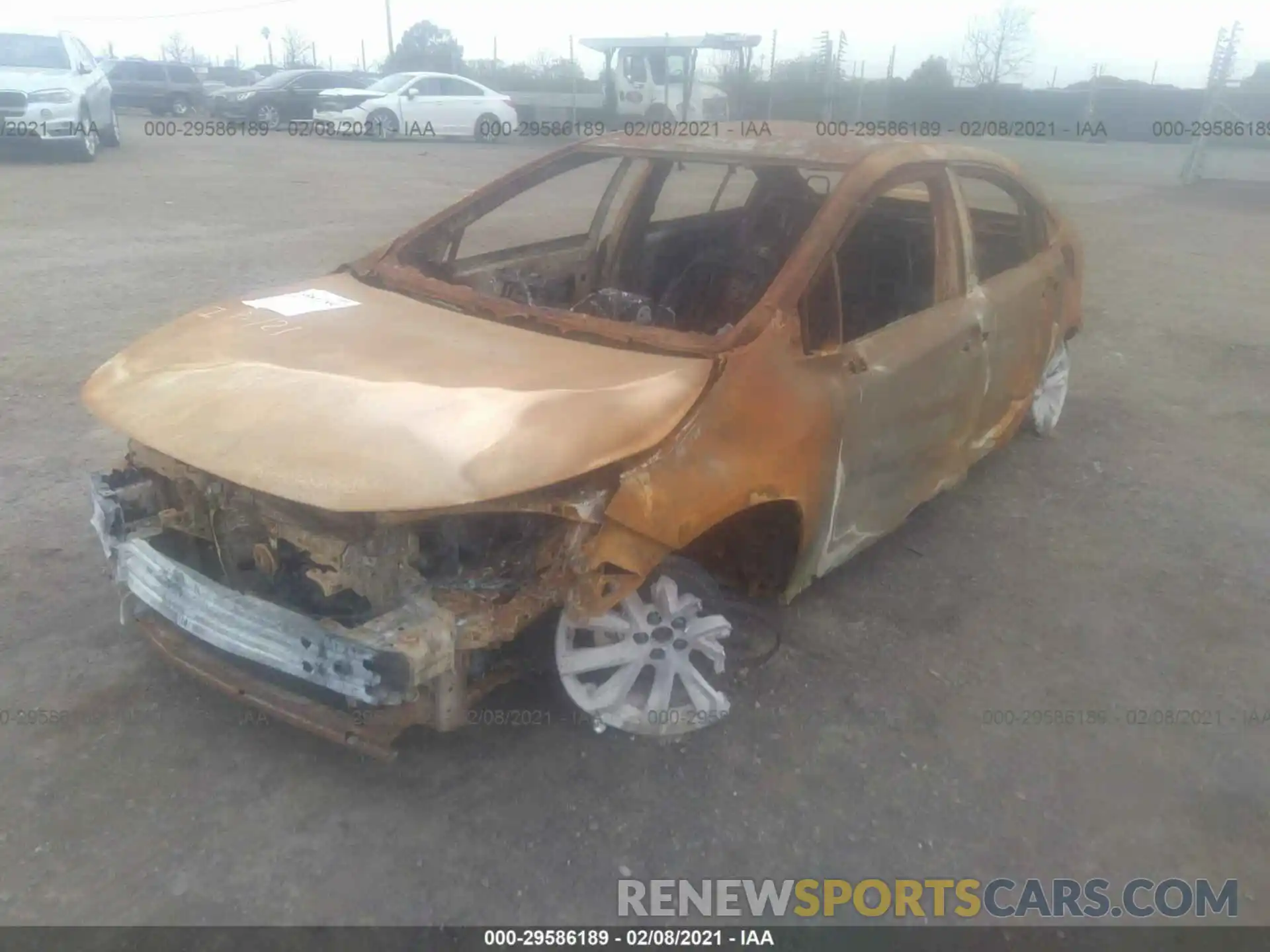 2 Photograph of a damaged car JTDS4RCEXLJ043204 TOYOTA COROLLA 2020