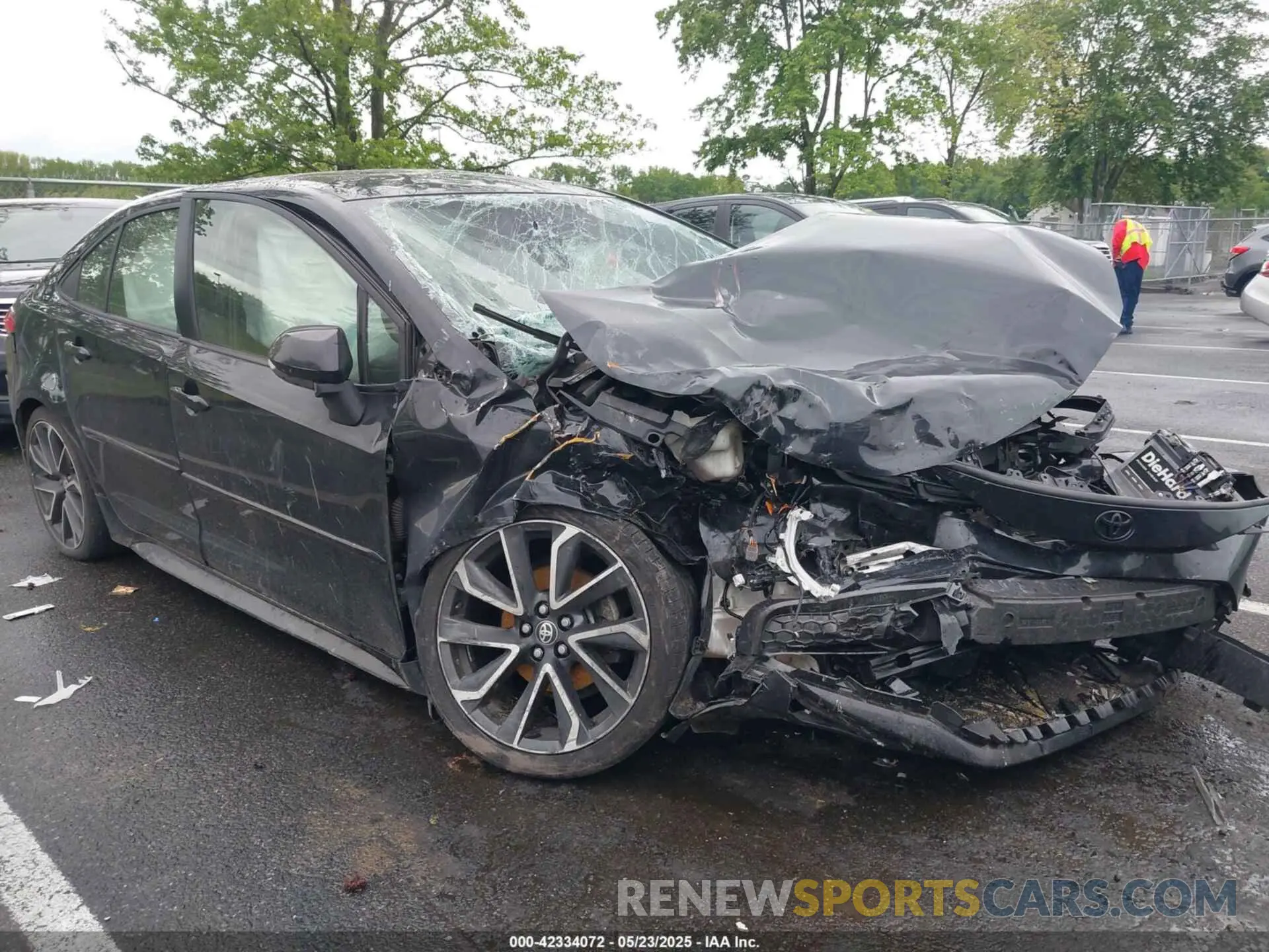 1 Photograph of a damaged car JTDS4RCEXLJ043476 TOYOTA COROLLA 2020