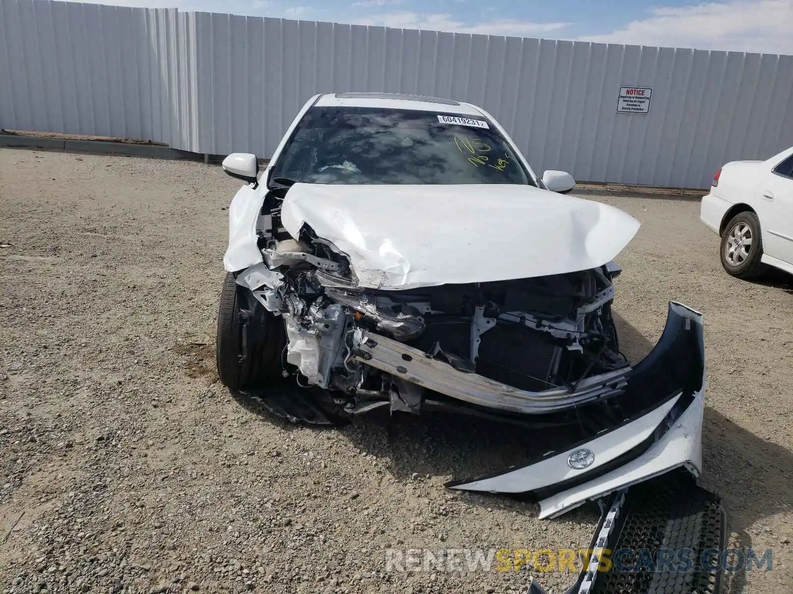 9 Photograph of a damaged car JTDT4RCE0LJ003606 TOYOTA COROLLA 2020