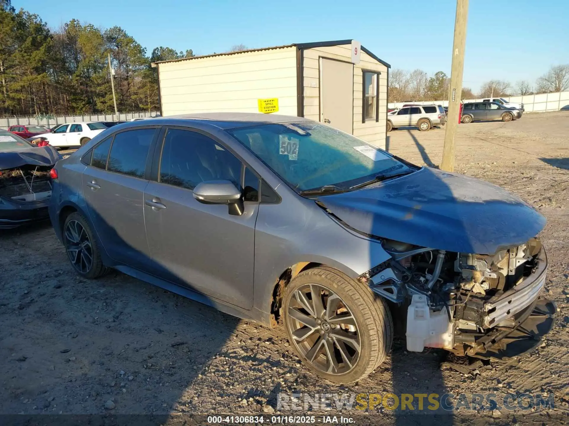 1 Photograph of a damaged car JTDT4RCE0LJ046133 TOYOTA COROLLA 2020