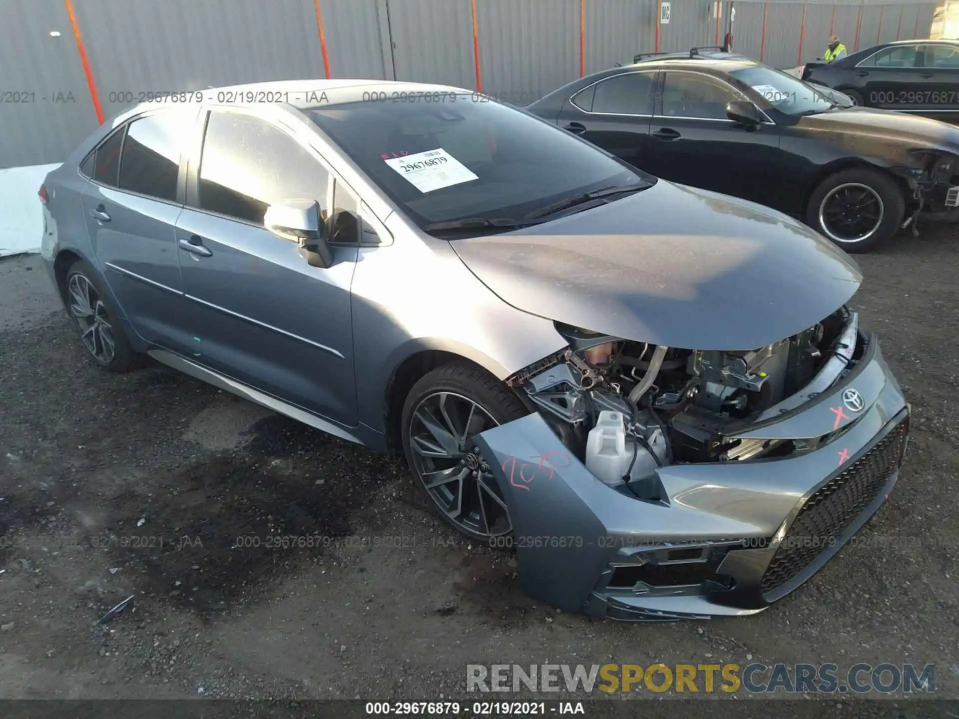 1 Photograph of a damaged car JTDT4RCE1LJ043158 TOYOTA COROLLA 2020