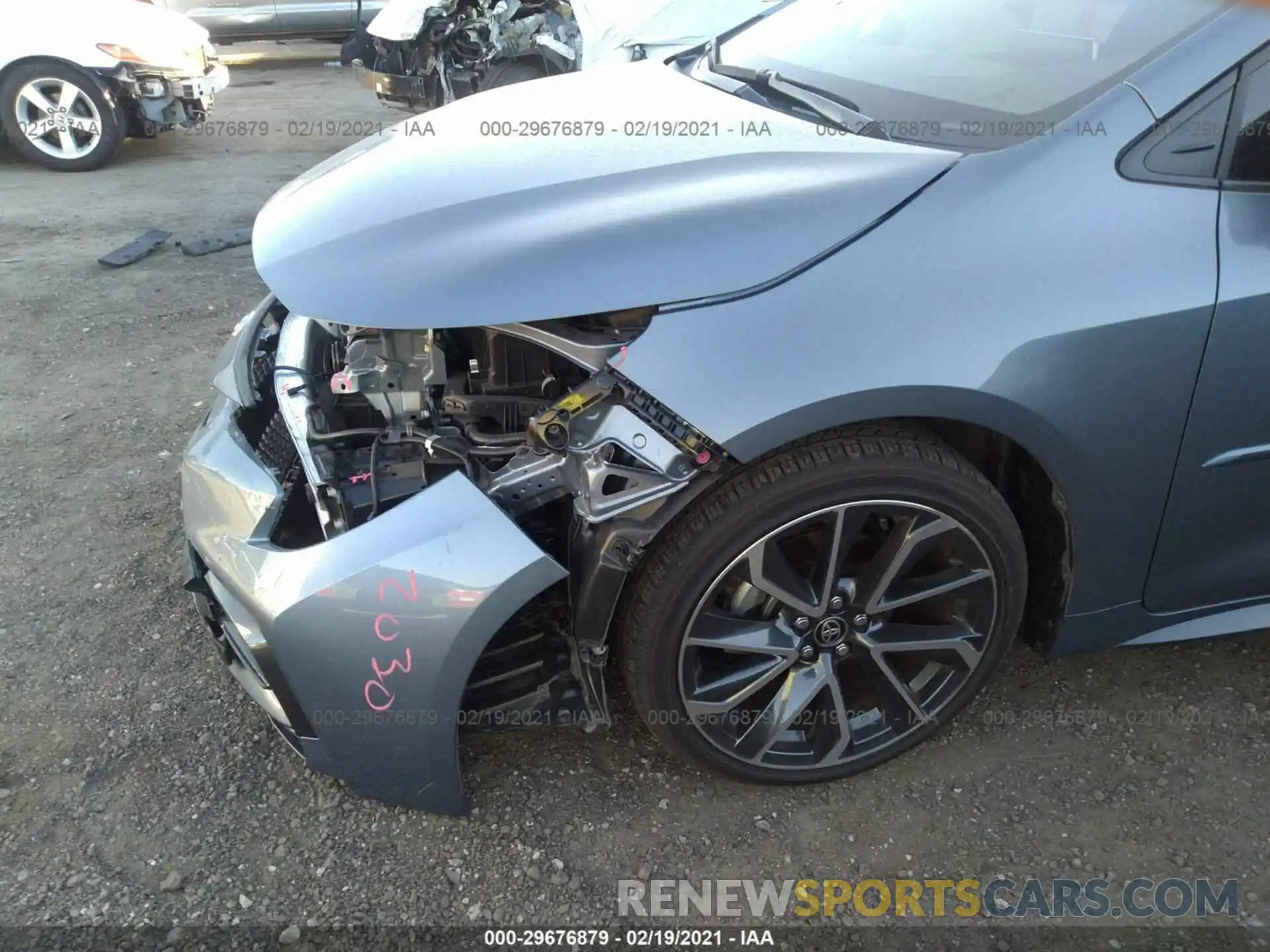 6 Photograph of a damaged car JTDT4RCE1LJ043158 TOYOTA COROLLA 2020