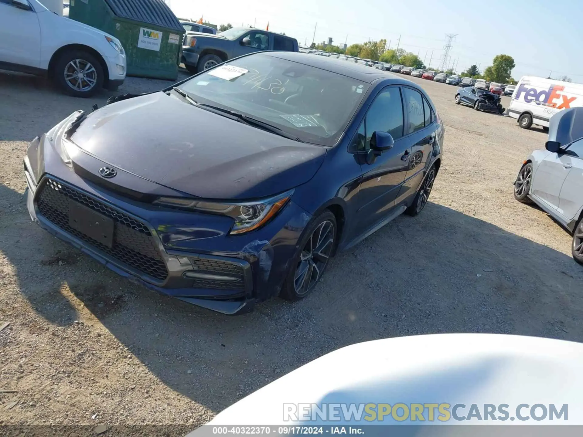 2 Photograph of a damaged car JTDT4RCE1LJ052037 TOYOTA COROLLA 2020