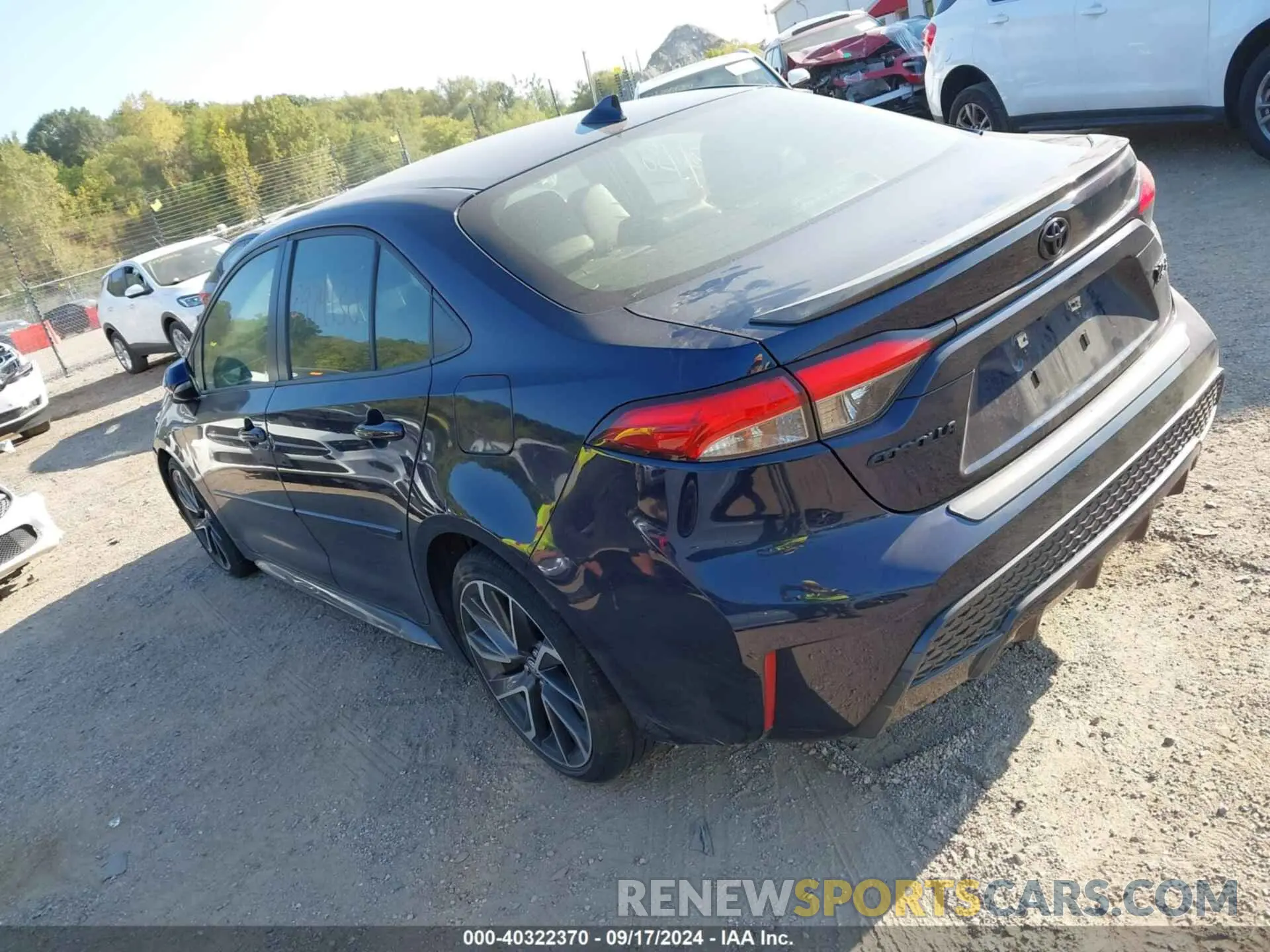 3 Photograph of a damaged car JTDT4RCE1LJ052037 TOYOTA COROLLA 2020