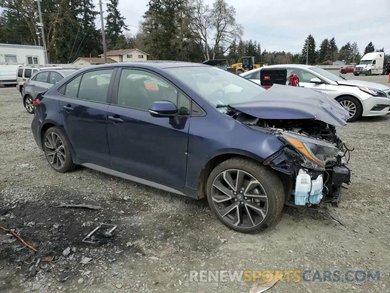 4 Photograph of a damaged car JTDT4RCE2LJ005874 TOYOTA COROLLA 2020
