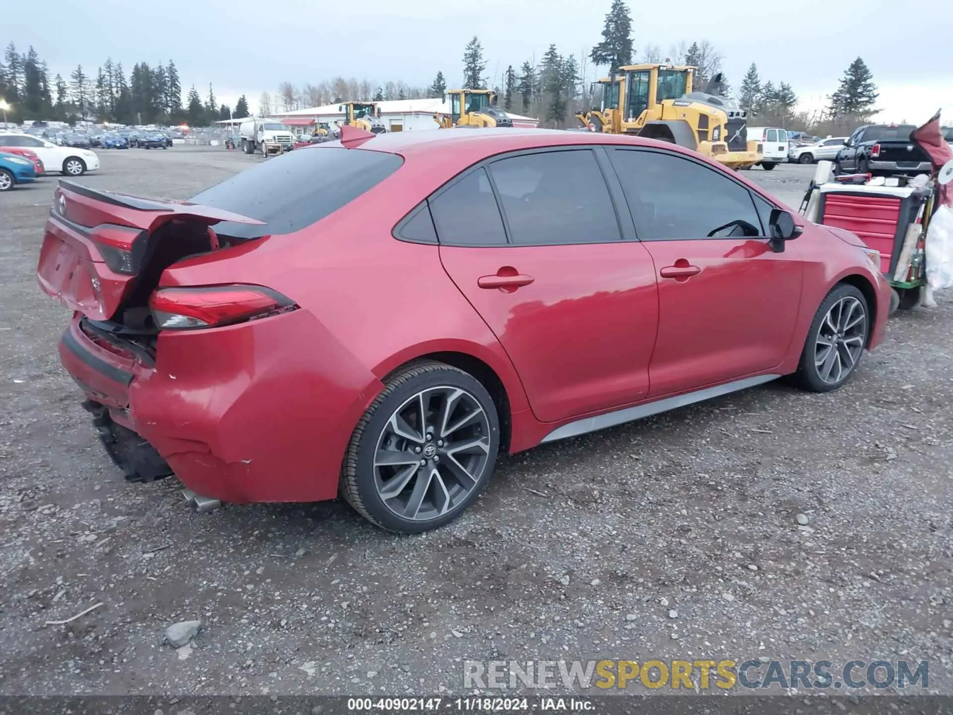 4 Photograph of a damaged car JTDT4RCE2LJ021850 TOYOTA COROLLA 2020