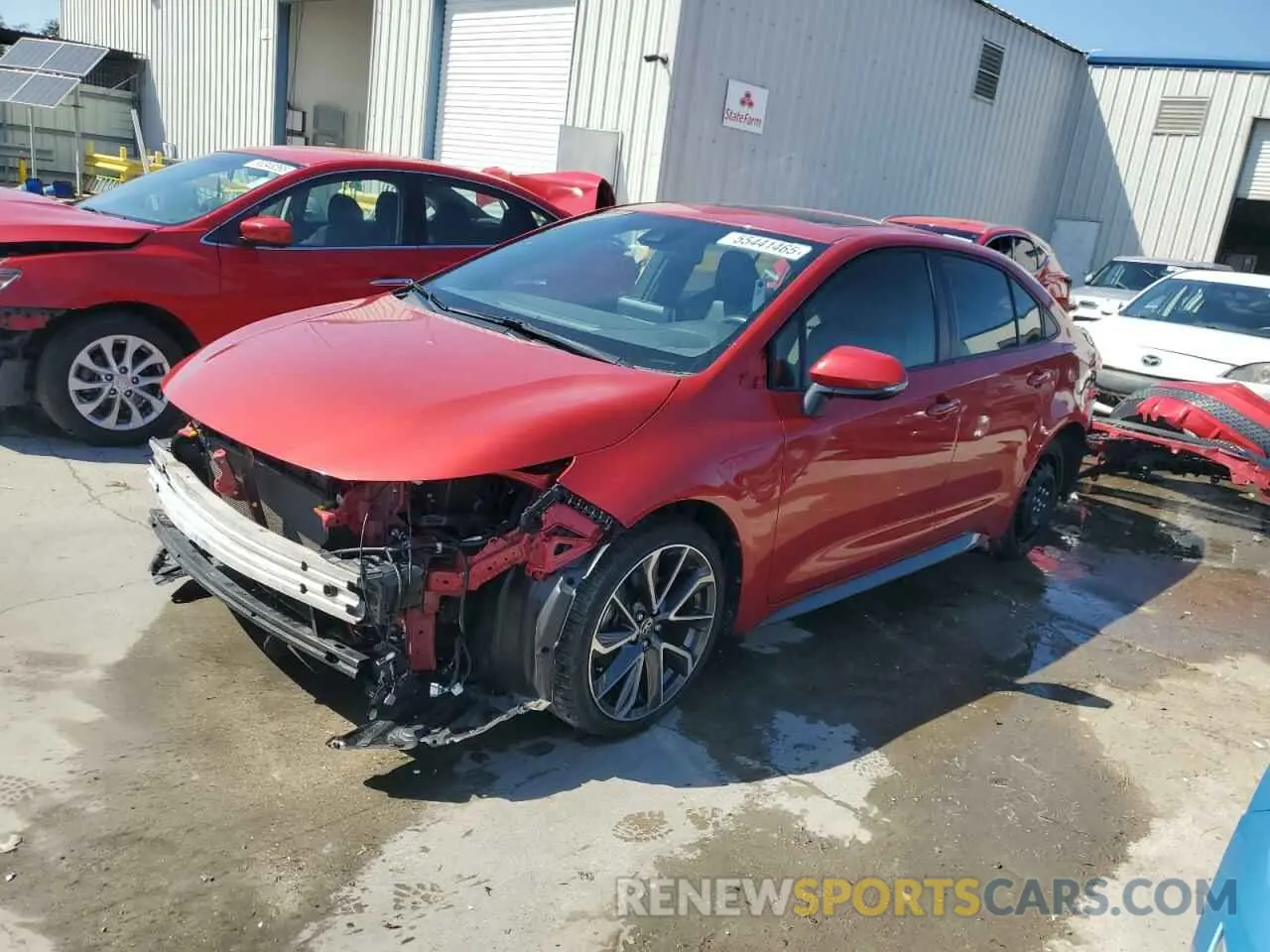 1 Photograph of a damaged car JTDT4RCE2LJ025865 TOYOTA COROLLA 2020
