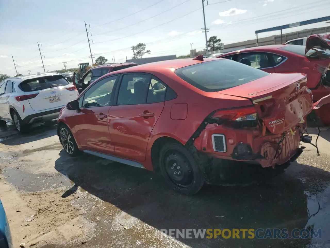 2 Photograph of a damaged car JTDT4RCE2LJ025865 TOYOTA COROLLA 2020