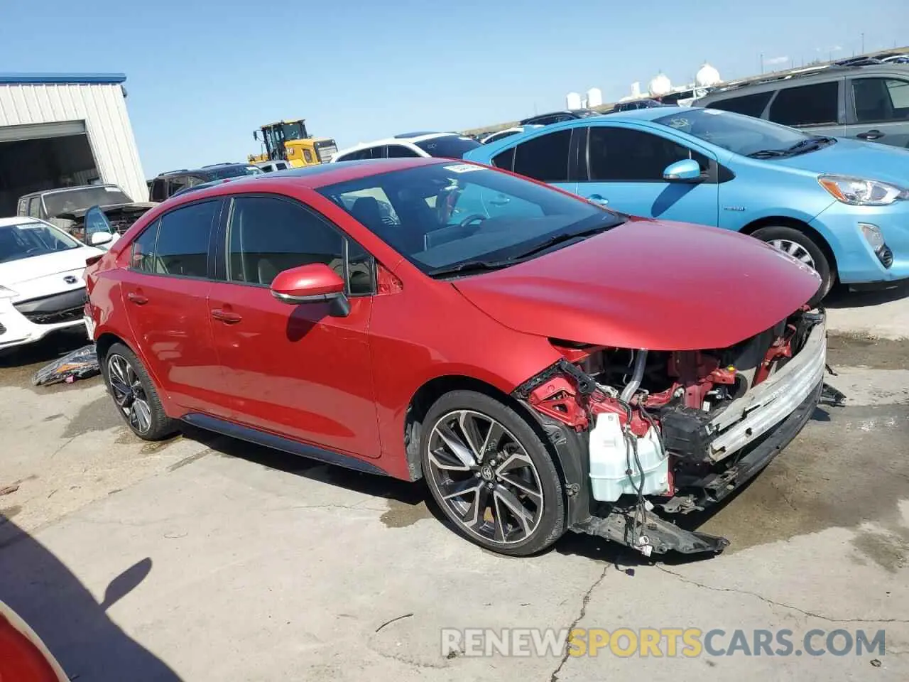 4 Photograph of a damaged car JTDT4RCE2LJ025865 TOYOTA COROLLA 2020