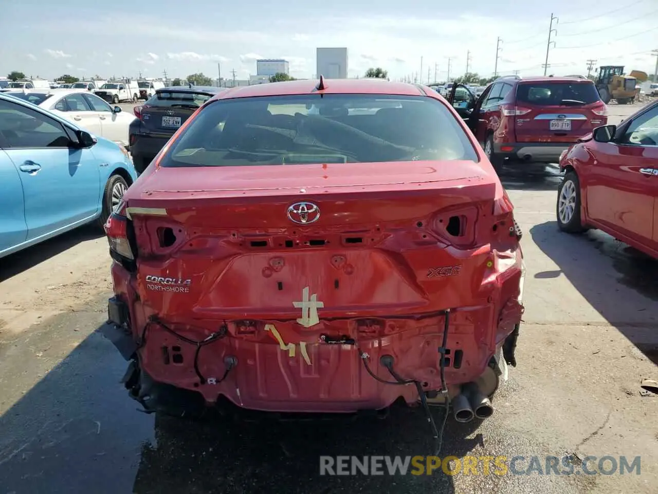 6 Photograph of a damaged car JTDT4RCE2LJ025865 TOYOTA COROLLA 2020