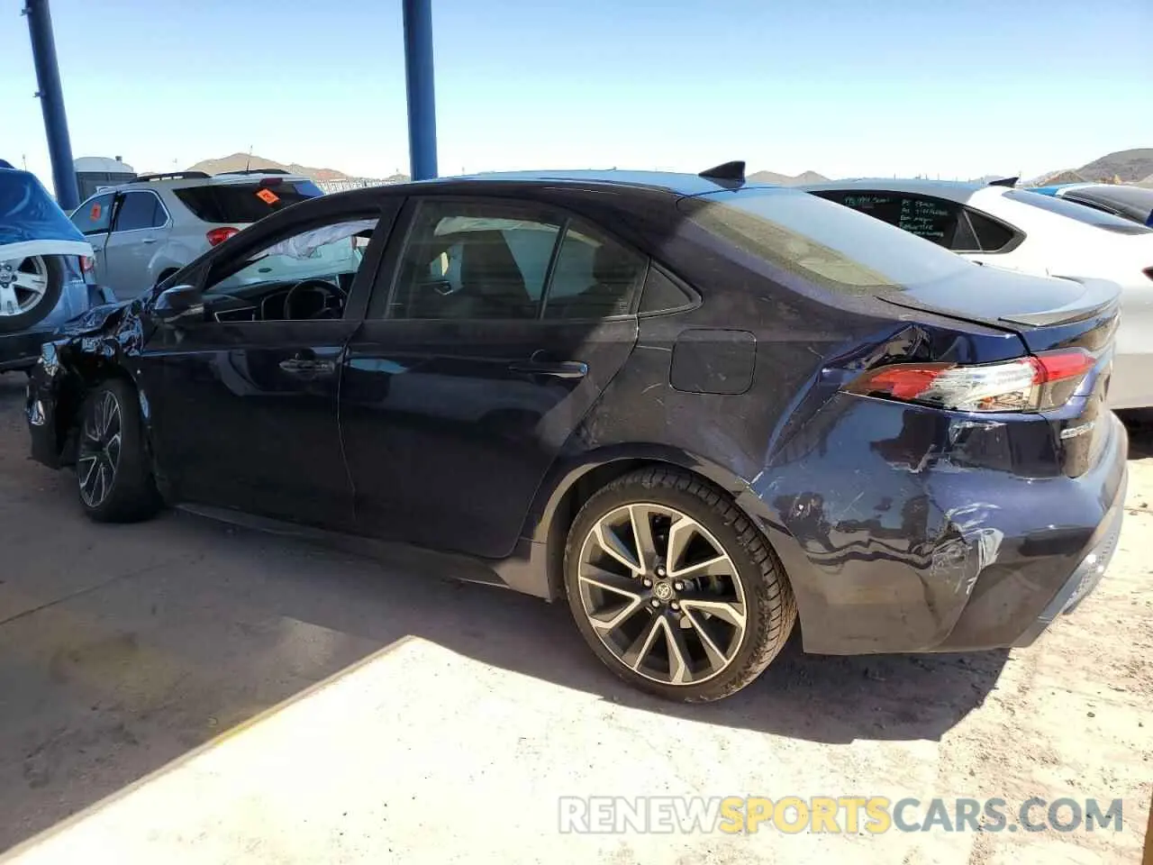 2 Photograph of a damaged car JTDT4RCE2LJ038406 TOYOTA COROLLA 2020