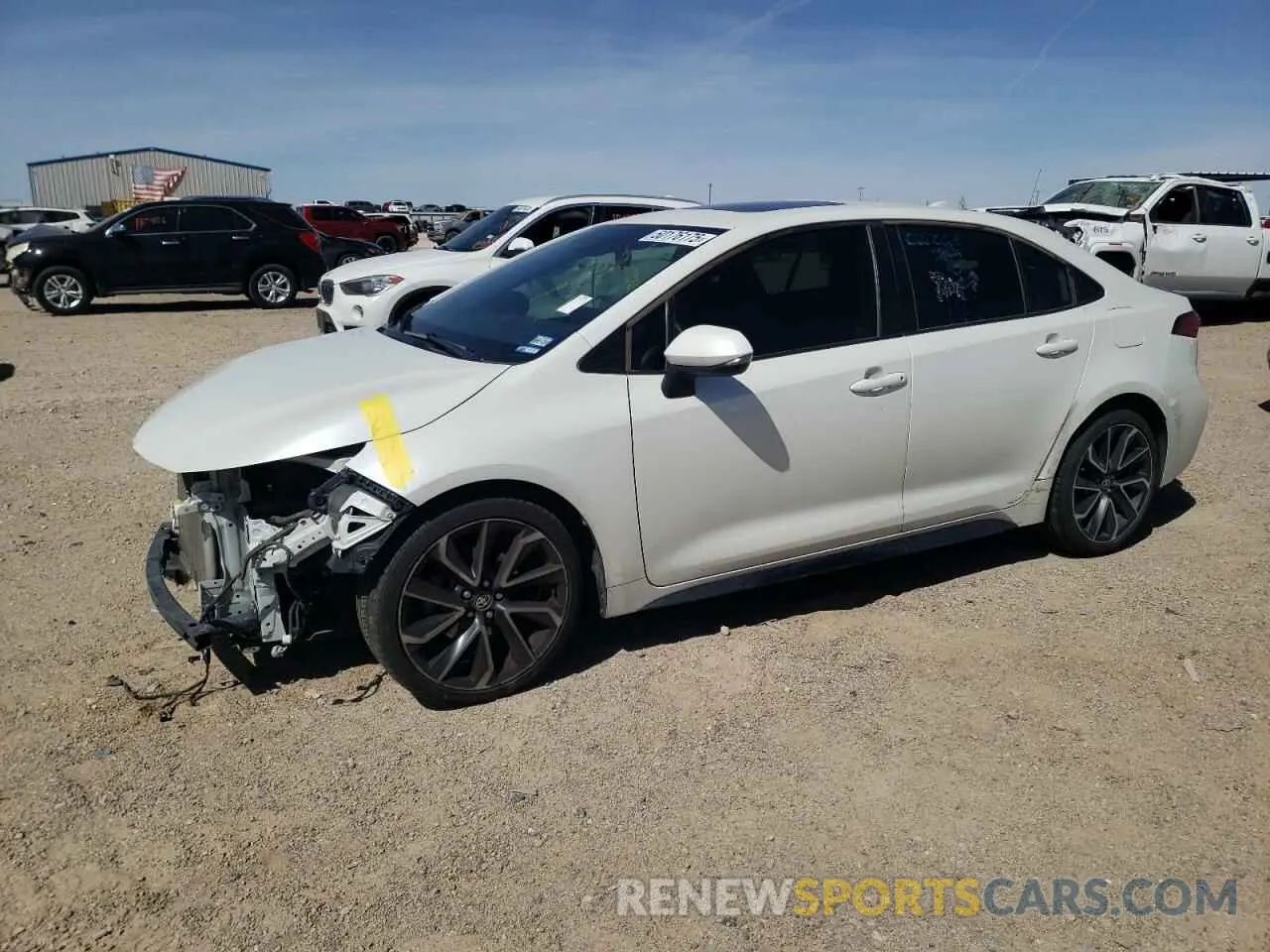 1 Photograph of a damaged car JTDT4RCE2LJ041130 TOYOTA COROLLA 2020