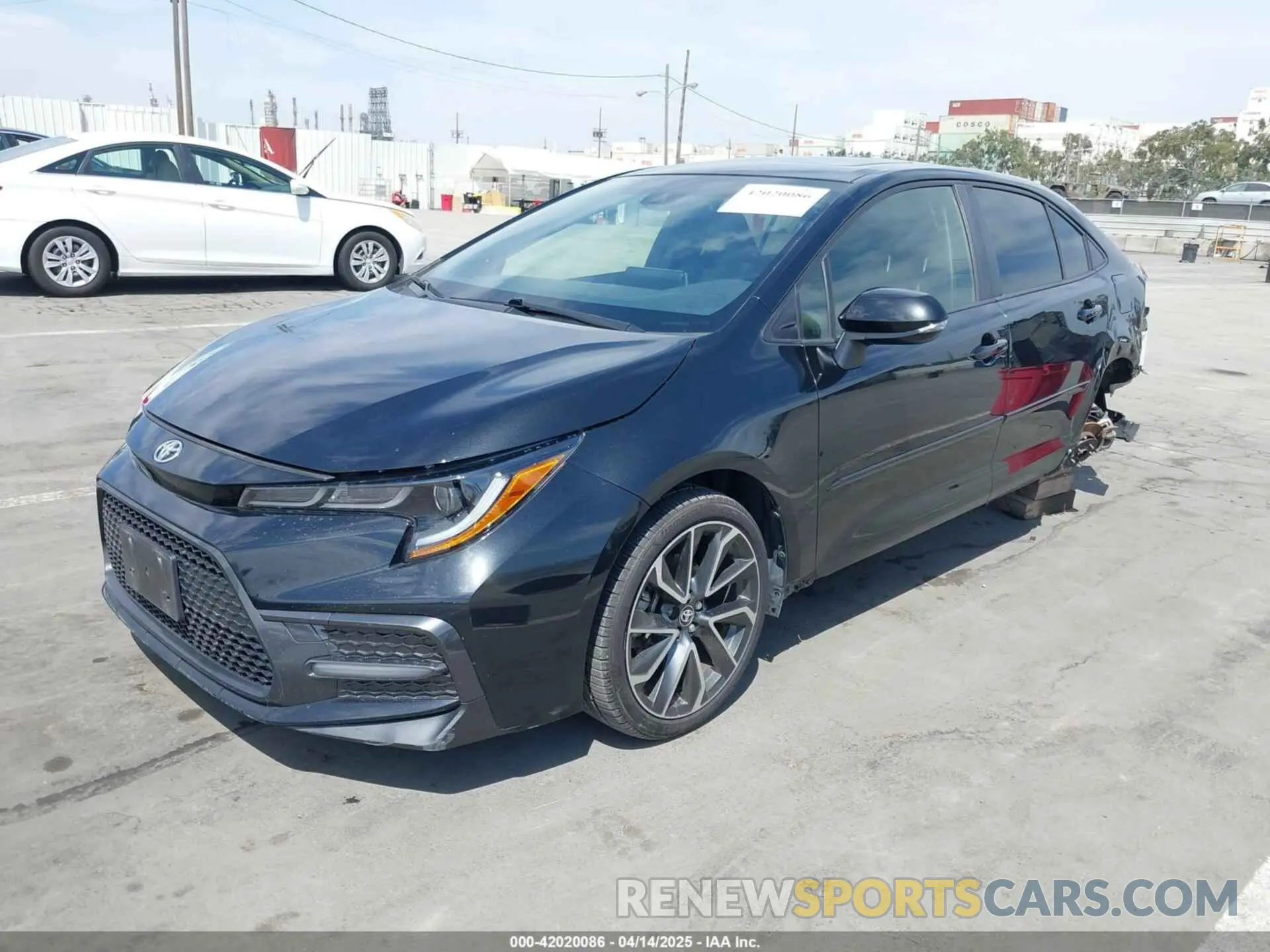 2 Photograph of a damaged car JTDT4RCE2LJ041435 TOYOTA COROLLA 2020