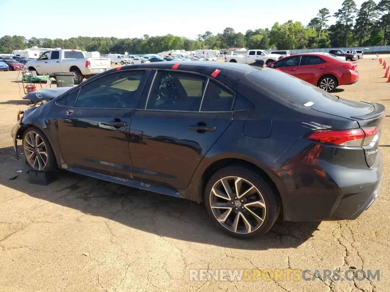 2 Photograph of a damaged car JTDT4RCE3LJ012977 TOYOTA COROLLA 2020