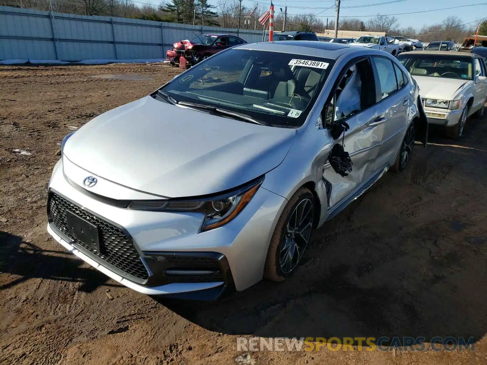 2 Photograph of a damaged car JTDT4RCE3LJ035546 TOYOTA COROLLA 2020