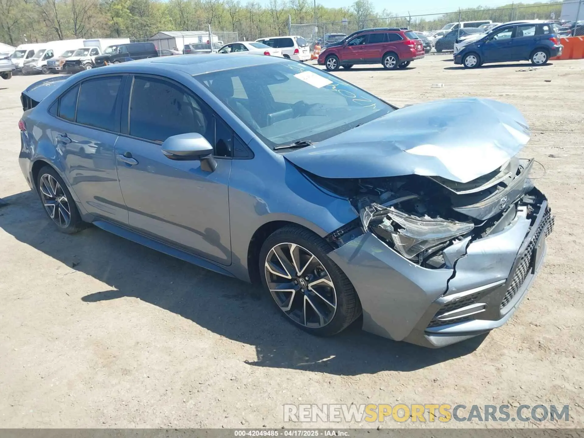 1 Photograph of a damaged car JTDT4RCE4LJ014530 TOYOTA COROLLA 2020