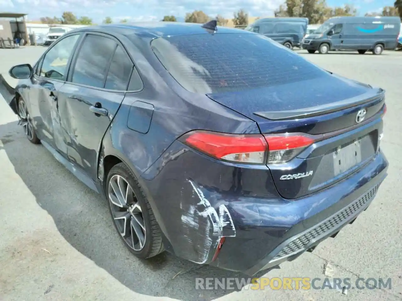 3 Photograph of a damaged car JTDT4RCE5LJ003987 TOYOTA COROLLA 2020